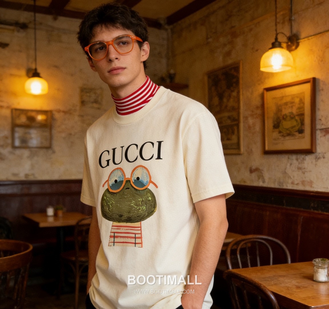 Gucci Cartoon Graphic Heavy Cotton Short Sleeve T-Shirt 구찌 카툰 그래픽 헤비 코튼 반팔 티셔츠 1