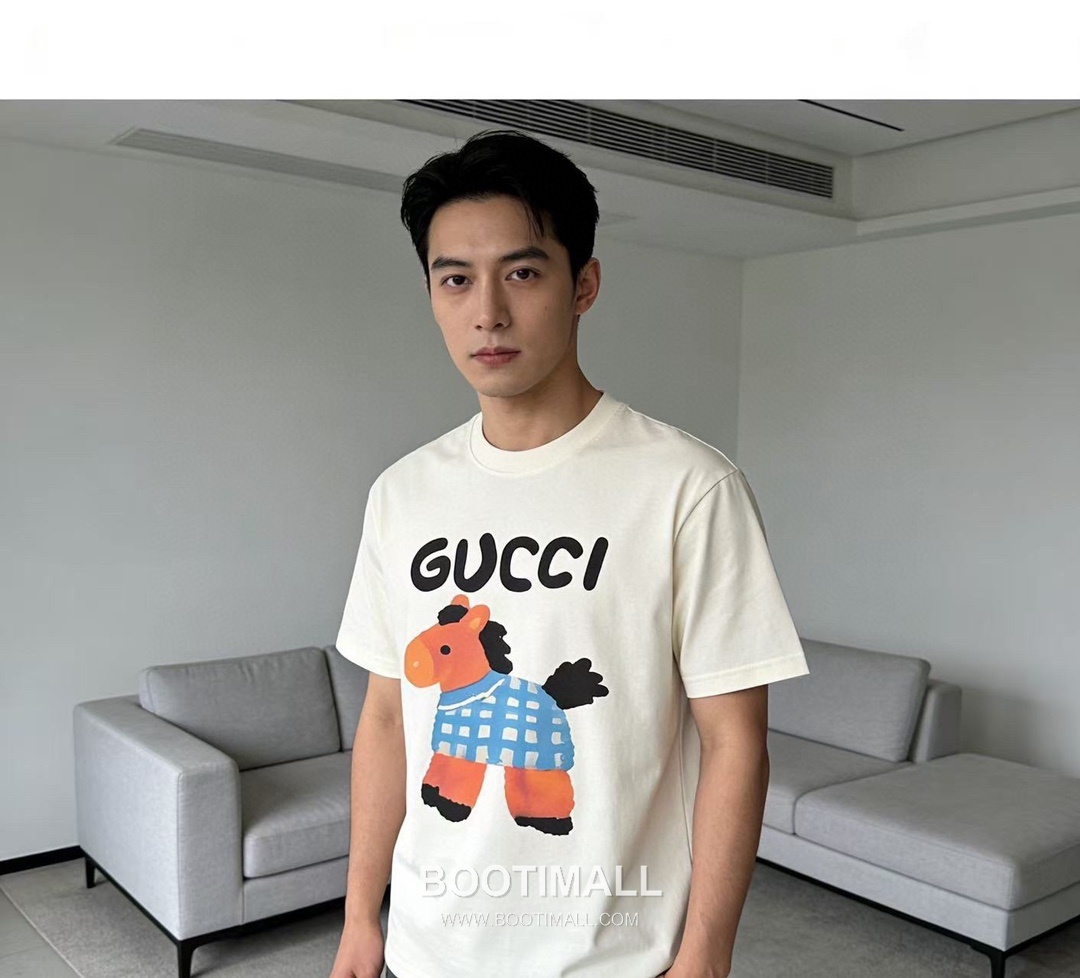 Gucci Cartoon Graphic Heavy Cotton Oversized Short Sleeve T-Shirt 구찌 카툰 그래픽 헤비 코튼 오버핏 반팔 티셔츠 2