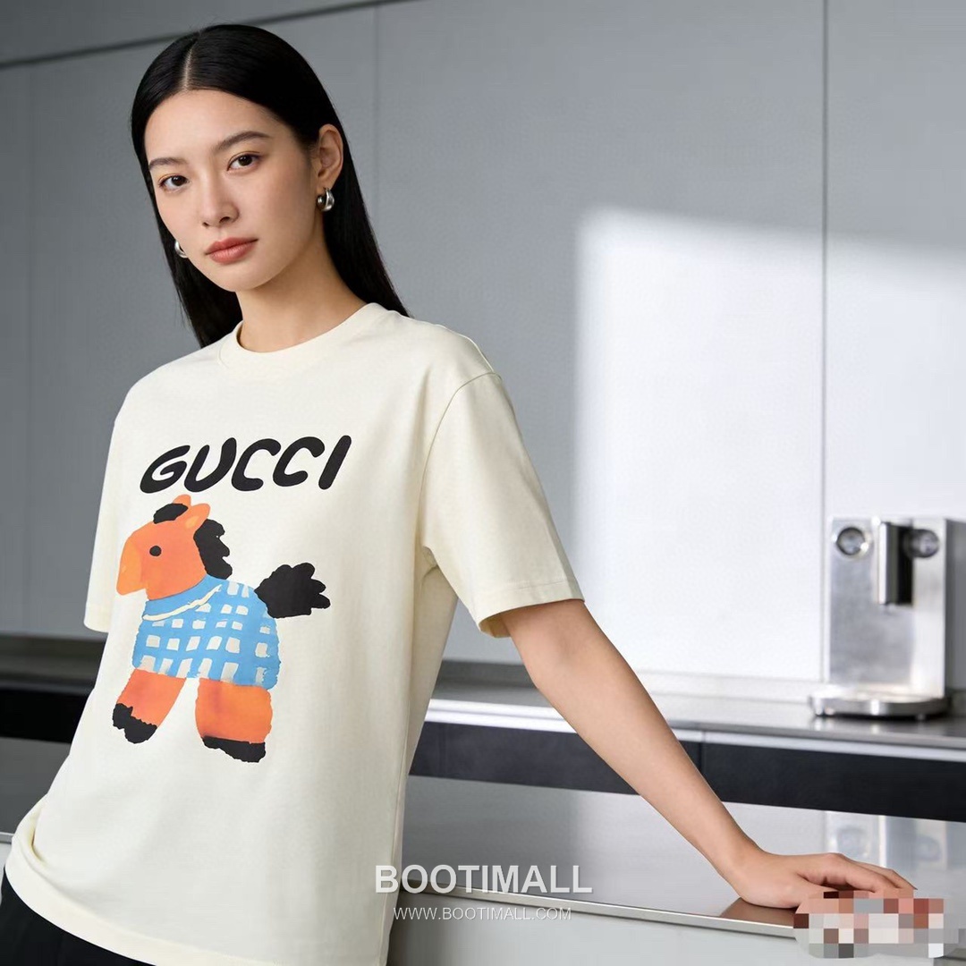 Gucci Cartoon Graphic Heavy Cotton Oversized Short Sleeve T-Shirt 구찌 카툰 그래픽 헤비 코튼 오버핏 반팔 티셔츠 5