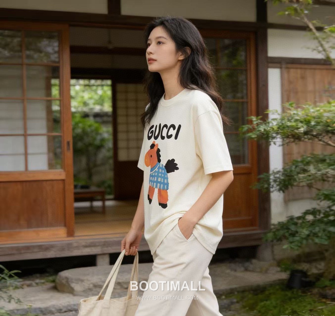 Gucci Cartoon Graphic Heavy Cotton Oversized Short Sleeve T-Shirt 구찌 카툰 그래픽 헤비 코튼 오버핏 반팔 티셔츠 6