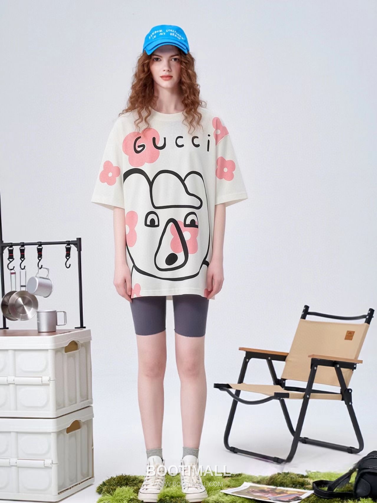 Gucci Cartoon Graphic Heavy Cotton Oversized Short Sleeve T-Shirt 구찌 카툰 그래픽 헤비 코튼 오버핏 반팔 티셔츠 2