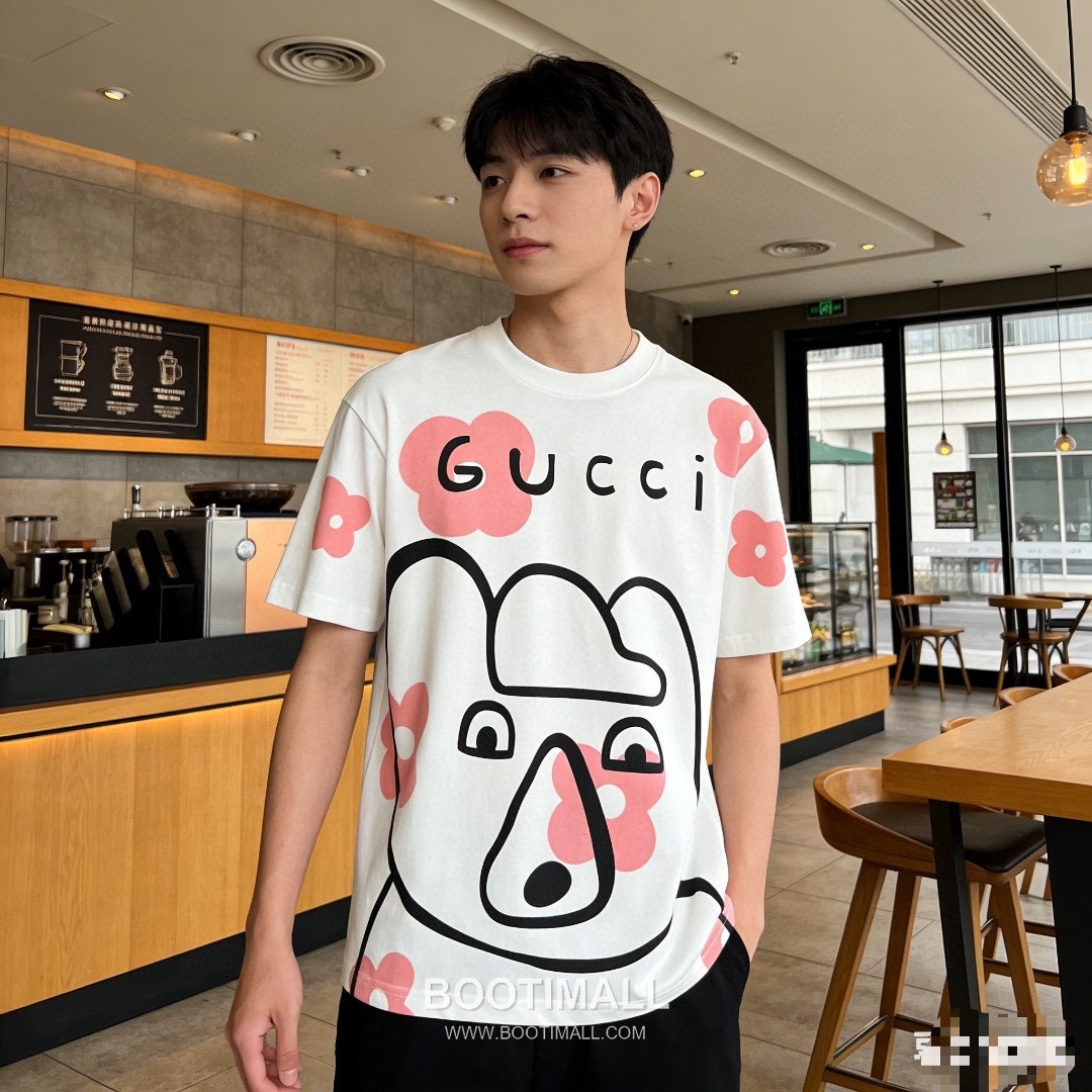 Gucci Cartoon Graphic Heavy Cotton Oversized Short Sleeve T-Shirt 구찌 카툰 그래픽 헤비 코튼 오버핏 반팔 티셔츠 3