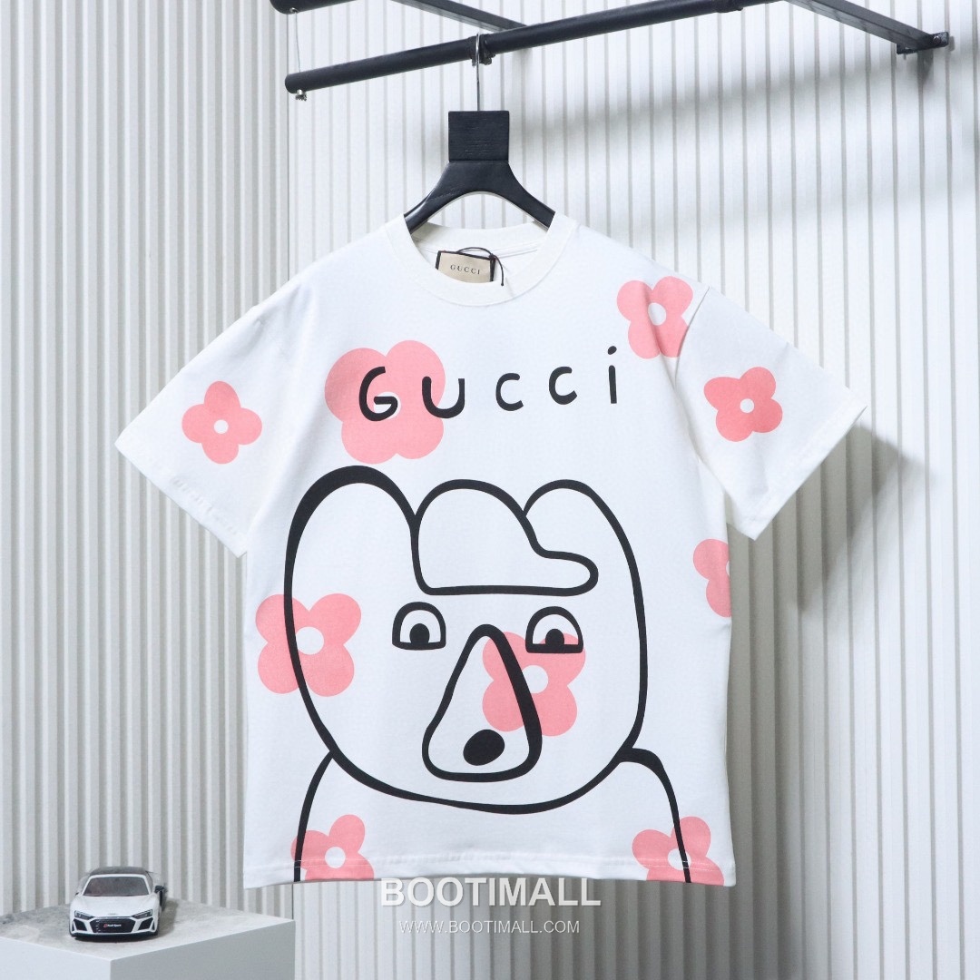 Gucci Cartoon Graphic Heavy Cotton Oversized Short Sleeve T-Shirt 구찌 카툰 그래픽 헤비 코튼 오버핏 반팔 티셔츠 9