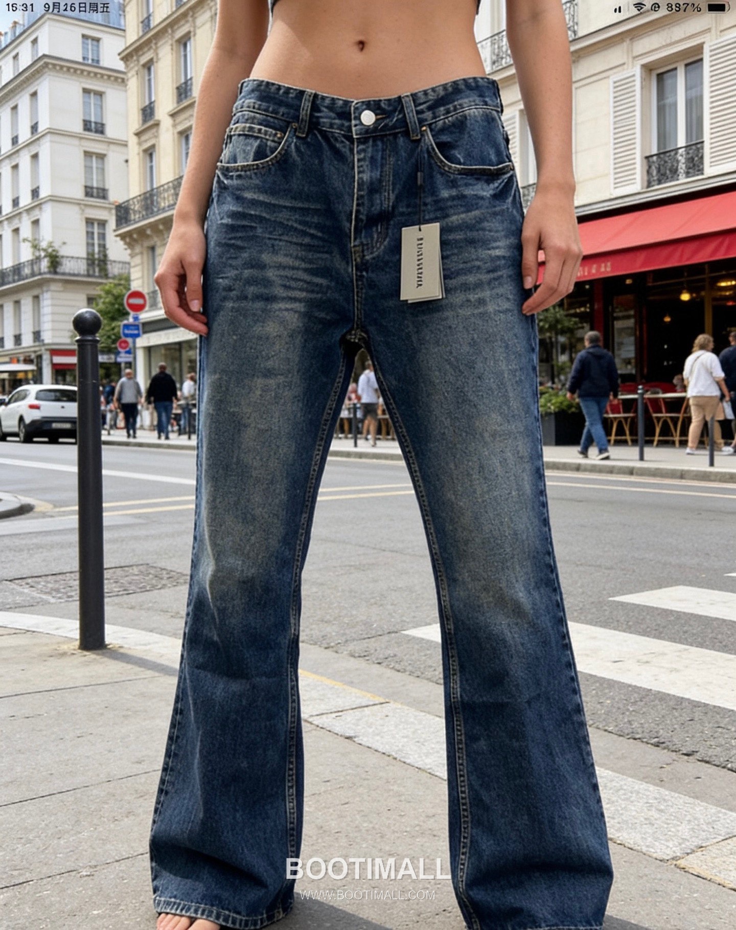 Balenciaga Washed Denim Bootcut Jeans 발렌시아가 워시드 데님 부츠컷 진 6