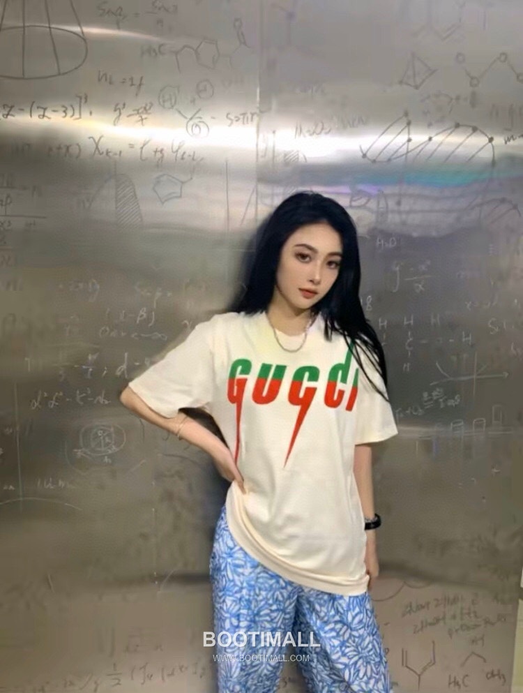 Gucci Lightning Graphic Heavy Cotton Oversized Short Sleeve T-Shirt 구찌 라이트닝 그래픽 헤비 코튼 오버핏 반팔 티셔츠 4
