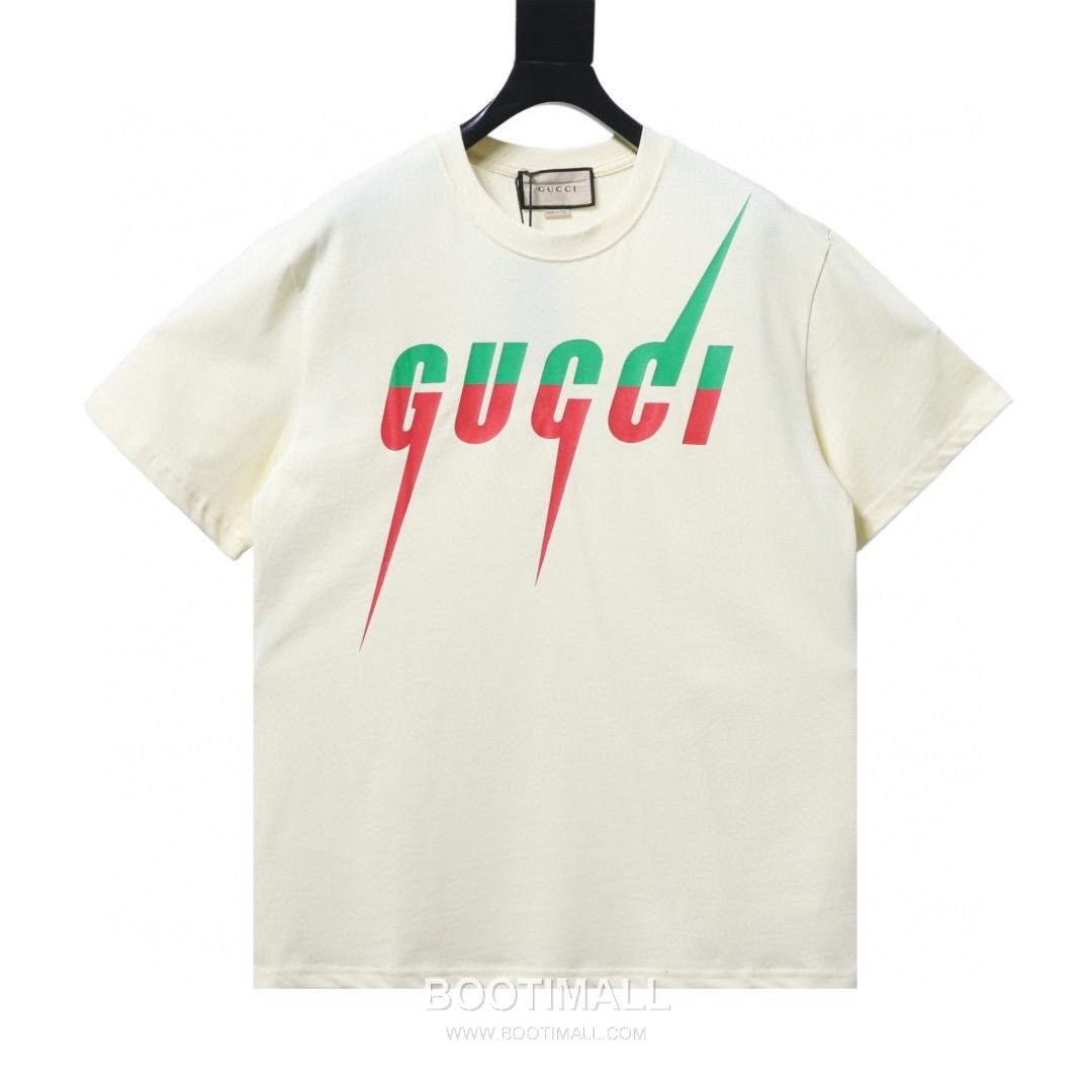 Gucci Lightning Graphic Heavy Cotton Oversized Short Sleeve T-Shirt 구찌 라이트닝 그래픽 헤비 코튼 오버핏 반팔 티셔츠 8