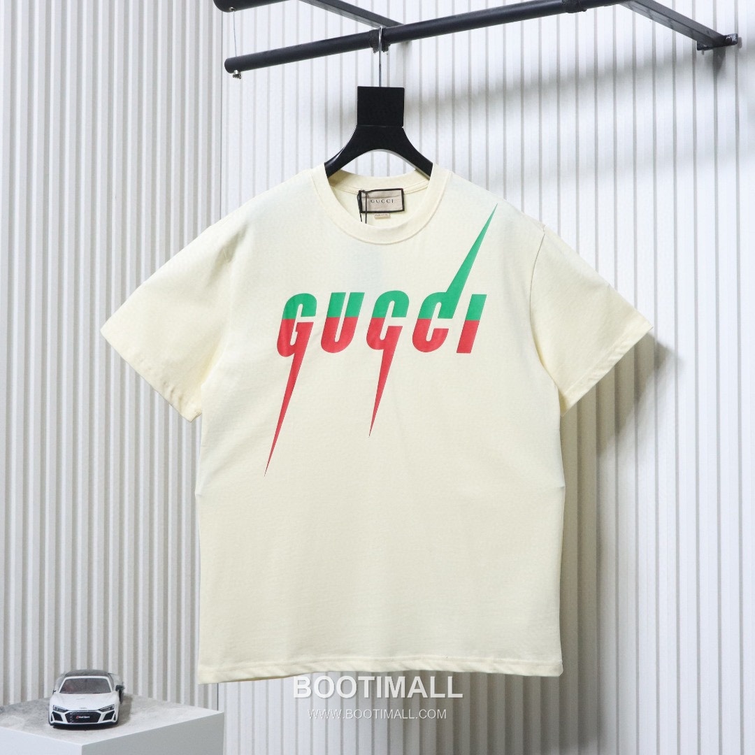 Gucci Lightning Graphic Heavy Cotton Oversized Short Sleeve T-Shirt 구찌 라이트닝 그래픽 헤비 코튼 오버핏 반팔 티셔츠 10