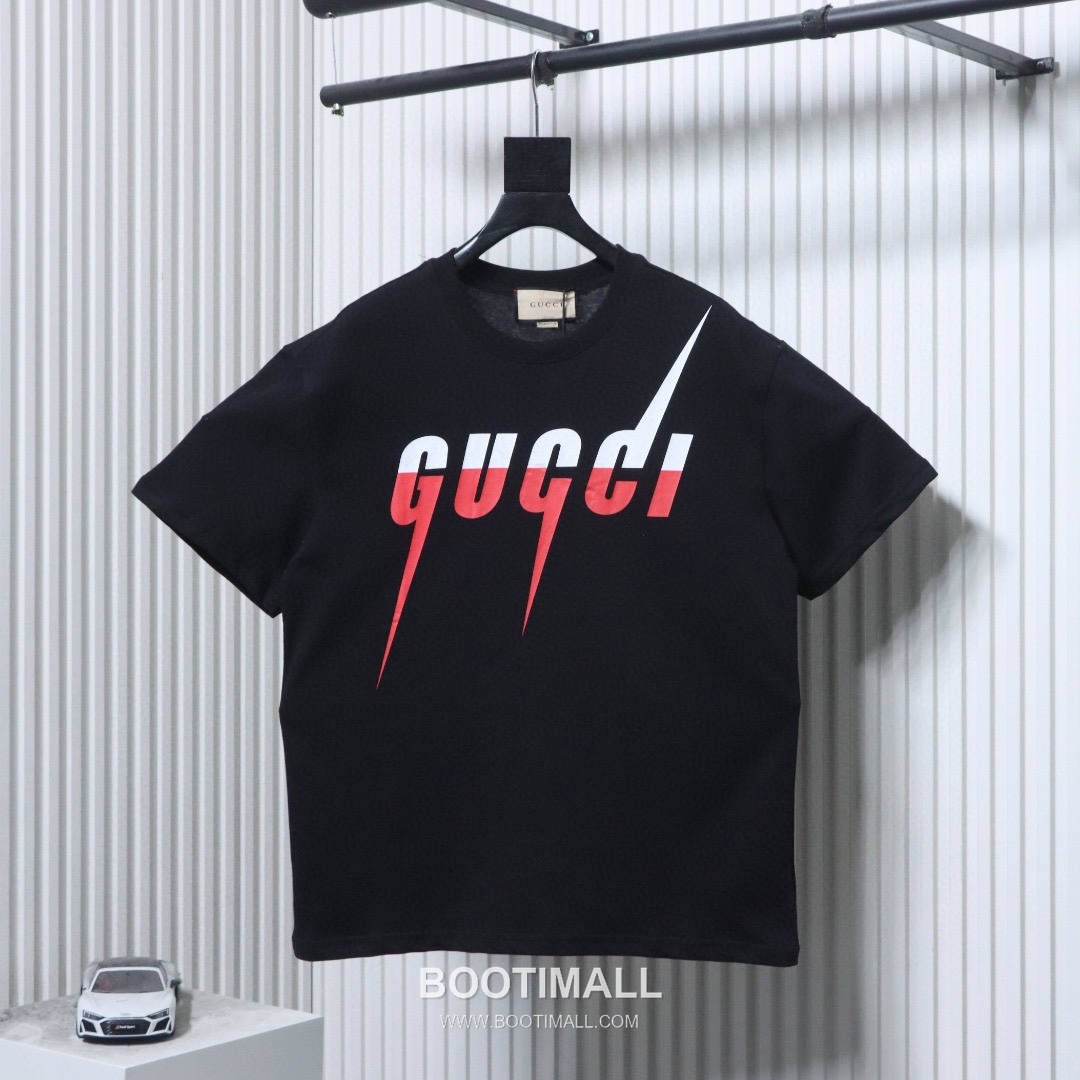 Gucci Lightning Graphic Heavy Cotton Oversized Short Sleeve T-Shirt 구찌 라이트닝 그래픽 헤비 코튼 오버핏 반팔 티셔츠 9