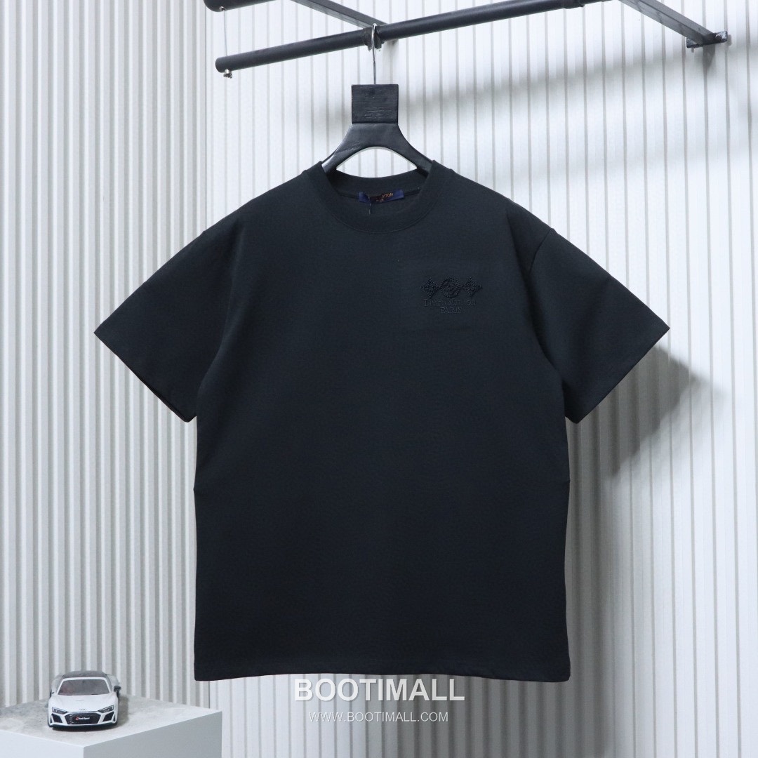 Louis Vuitton Monogram Flower Embroidered Heavy Cotton Short Sleeve T-Shirt 루이비통 모노그램 플라워 자수 헤비 코튼 반팔 티셔츠 9