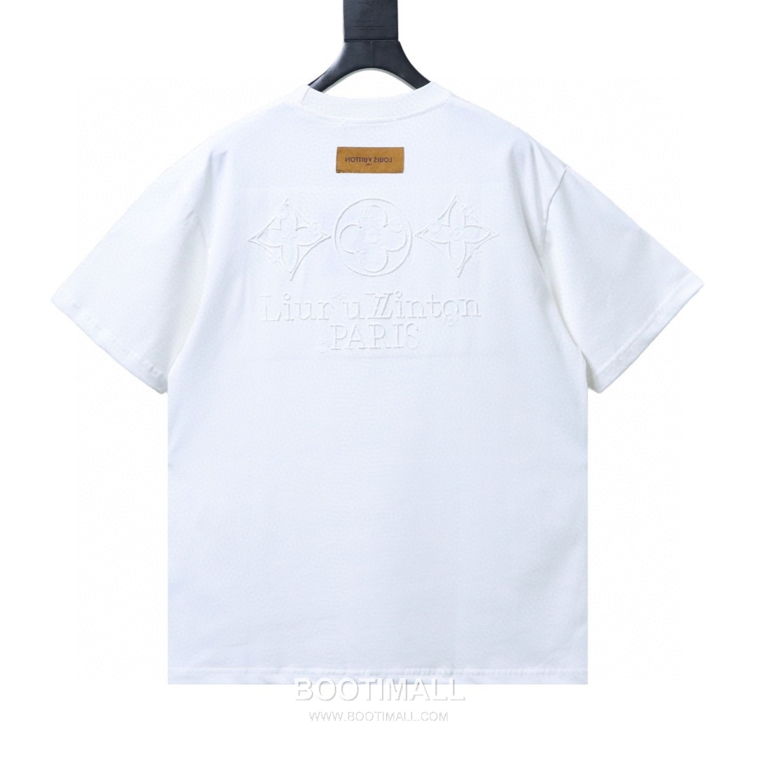 Louis Vuitton Monogram Flower Embroidered Heavy Cotton Short Sleeve T-Shirt 루이비통 모노그램 플라워 자수 헤비 코튼 반팔 티셔츠 7