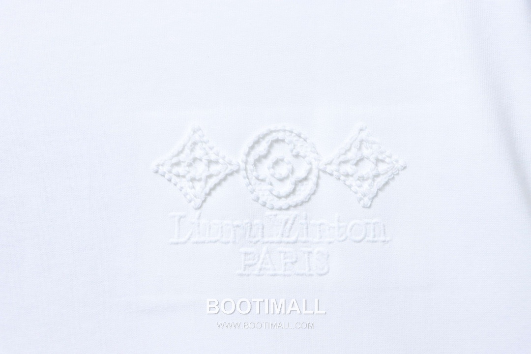 Louis Vuitton Monogram Flower Embroidered Heavy Cotton Short Sleeve T-Shirt 루이비통 모노그램 플라워 자수 헤비 코튼 반팔 티셔츠 12