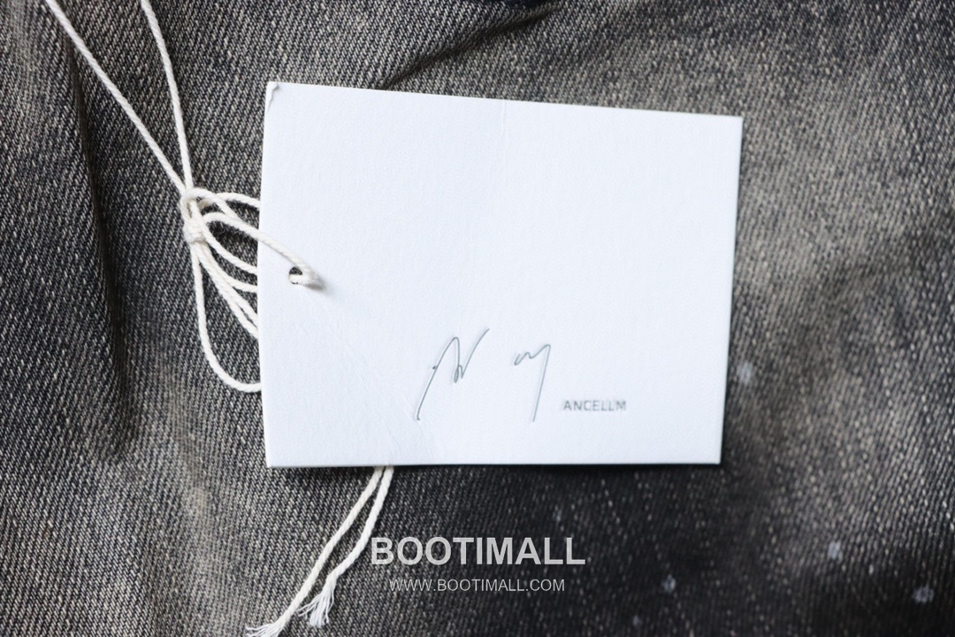 ANCELLM Washed Paint Splatter Tapered Denim Jeans 앤셀름 워시드 페인트 스플래터 테이퍼드 데님 진 12