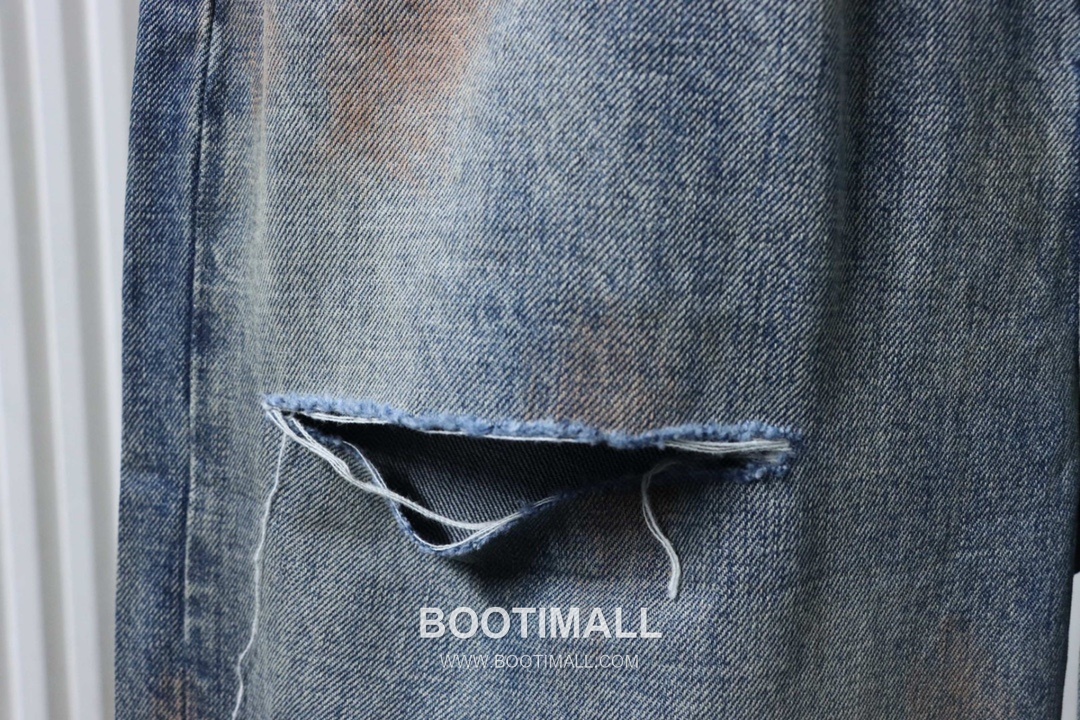 Ancellm 2025 S/S Washed Distressed Denim Blue Jeans 안셀름 2025 S/S 워시드 디스트레스드 데님 블루 팬츠 8
