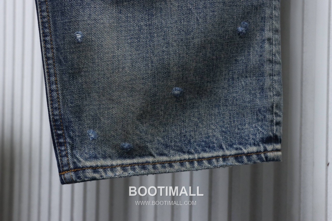 Ancellm 2025 S/S Washed Distressed Denim Blue Jeans 안셀름 2025 S/S 워시드 디스트레스드 데님 블루 팬츠 10