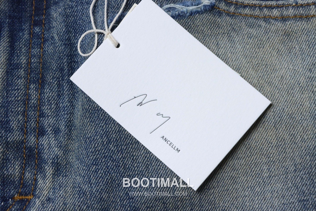 Ancellm 2025 S/S Washed Distressed Denim Blue Jeans 안셀름 2025 S/S 워시드 디스트레스드 데님 블루 팬츠 11