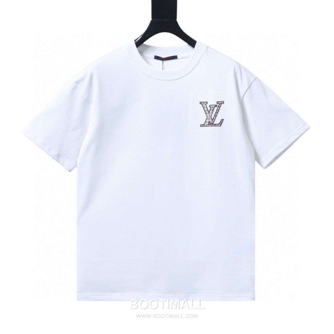 Louis Vuitton Crown Embroidered Heavy Cotton Short Sleeve T-Shirt 루이비통 크라운 자수 헤비 코튼 반팔 티셔츠 1