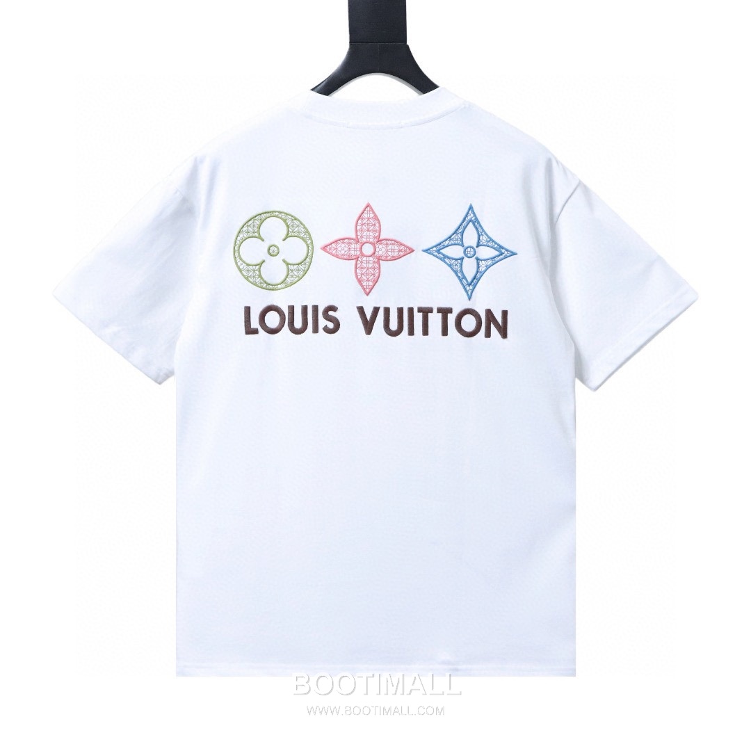 Louis Vuitton Crown Embroidered Heavy Cotton Short Sleeve T-Shirt 루이비통 크라운 자수 헤비 코튼 반팔 티셔츠 2
