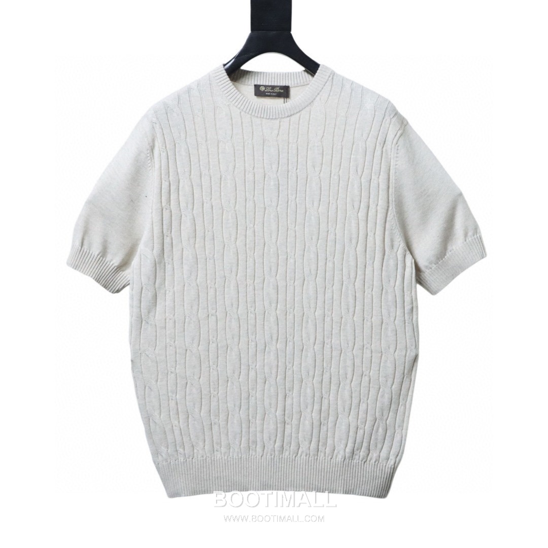 Loro Piana Long Staple Cotton Knit Short Sleeve T-Shirt 로로피아나 롱스테이플 코튼 니트 반팔 티셔츠 3