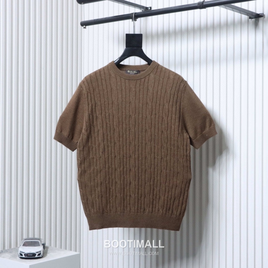 Loro Piana Long Staple Cotton Knit Short Sleeve T-Shirt 로로피아나 롱스테이플 코튼 니트 반팔 티셔츠 4