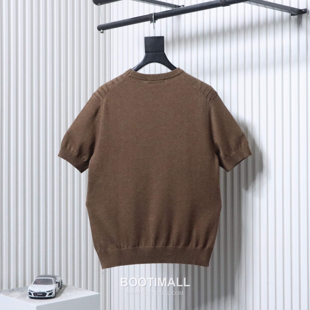 Loro Piana Long Staple Cotton Knit Short Sleeve T-Shirt 로로피아나 롱스테이플 코튼 니트 반팔 티셔츠 5