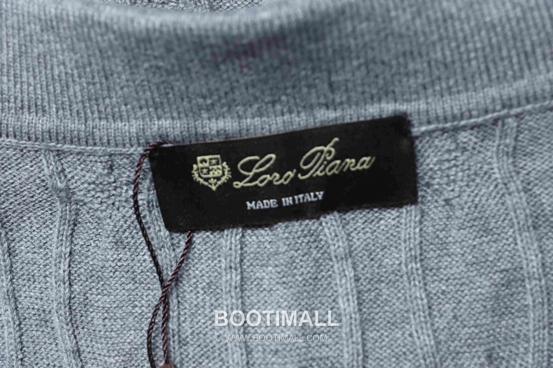 Loro Piana Cable Knit Long Staple Cotton Short Sleeve Polo Shirt 로로피아나 케이블 니트 롱스테이플 코튼 반팔 폴로 셔츠 11