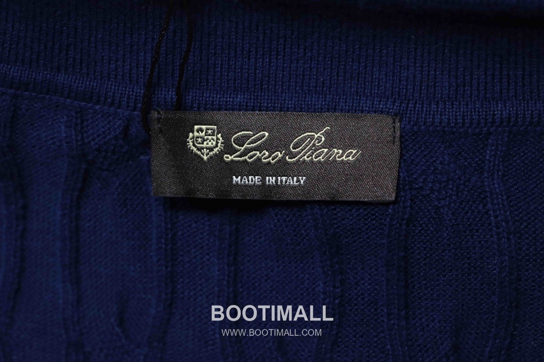 Loro Piana Cable Knit Long Staple Cotton Short Sleeve Polo Shirt 로로피아나 케이블 니트 롱스테이플 코튼 반팔 폴로 셔츠 16