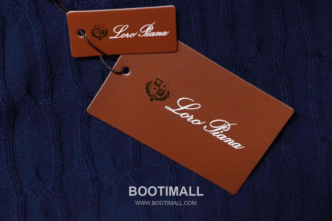 Loro Piana Cable Knit Long Staple Cotton Short Sleeve Polo Shirt 로로피아나 케이블 니트 롱스테이플 코튼 반팔 폴로 셔츠 17