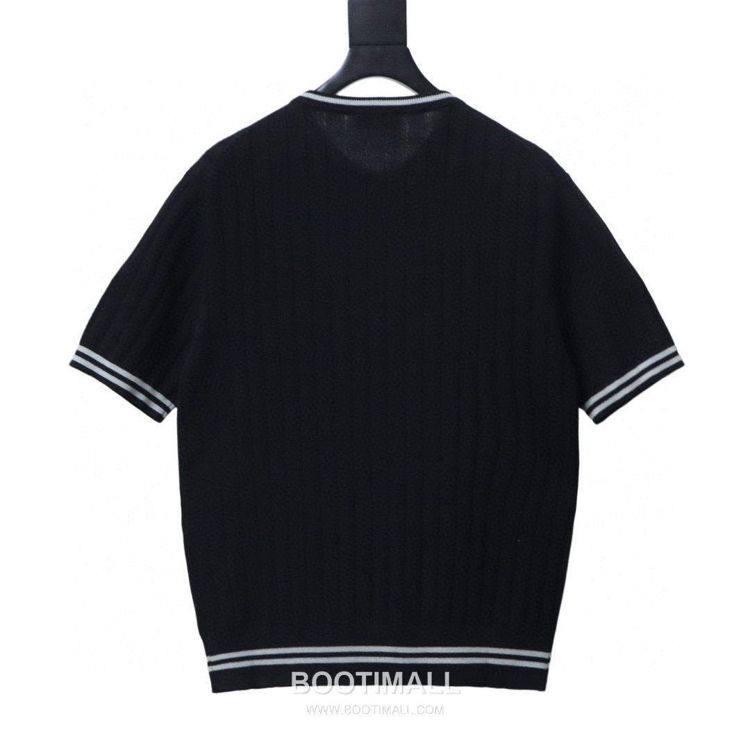 Brunello Cucinelli Cable Knit Linen Cotton Henley Short Sleeve T-Shirt 브루넬로 쿠치넬리 케이블 니트 린넨 코튼 헨리넥 반팔 티셔츠 4