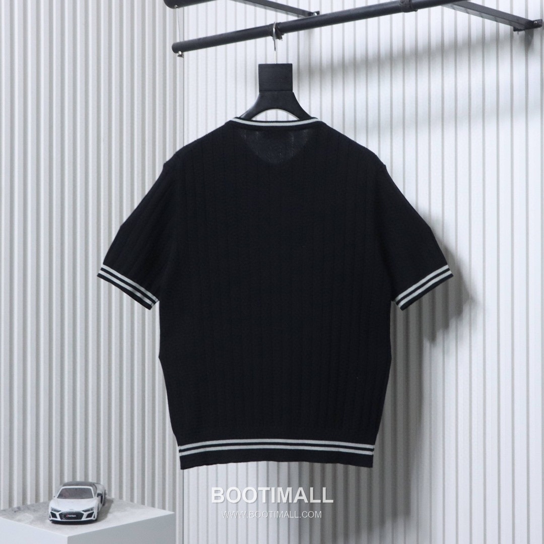 Brunello Cucinelli Cable Knit Linen Cotton Henley Short Sleeve T-Shirt 브루넬로 쿠치넬리 케이블 니트 린넨 코튼 헨리넥 반팔 티셔츠 6