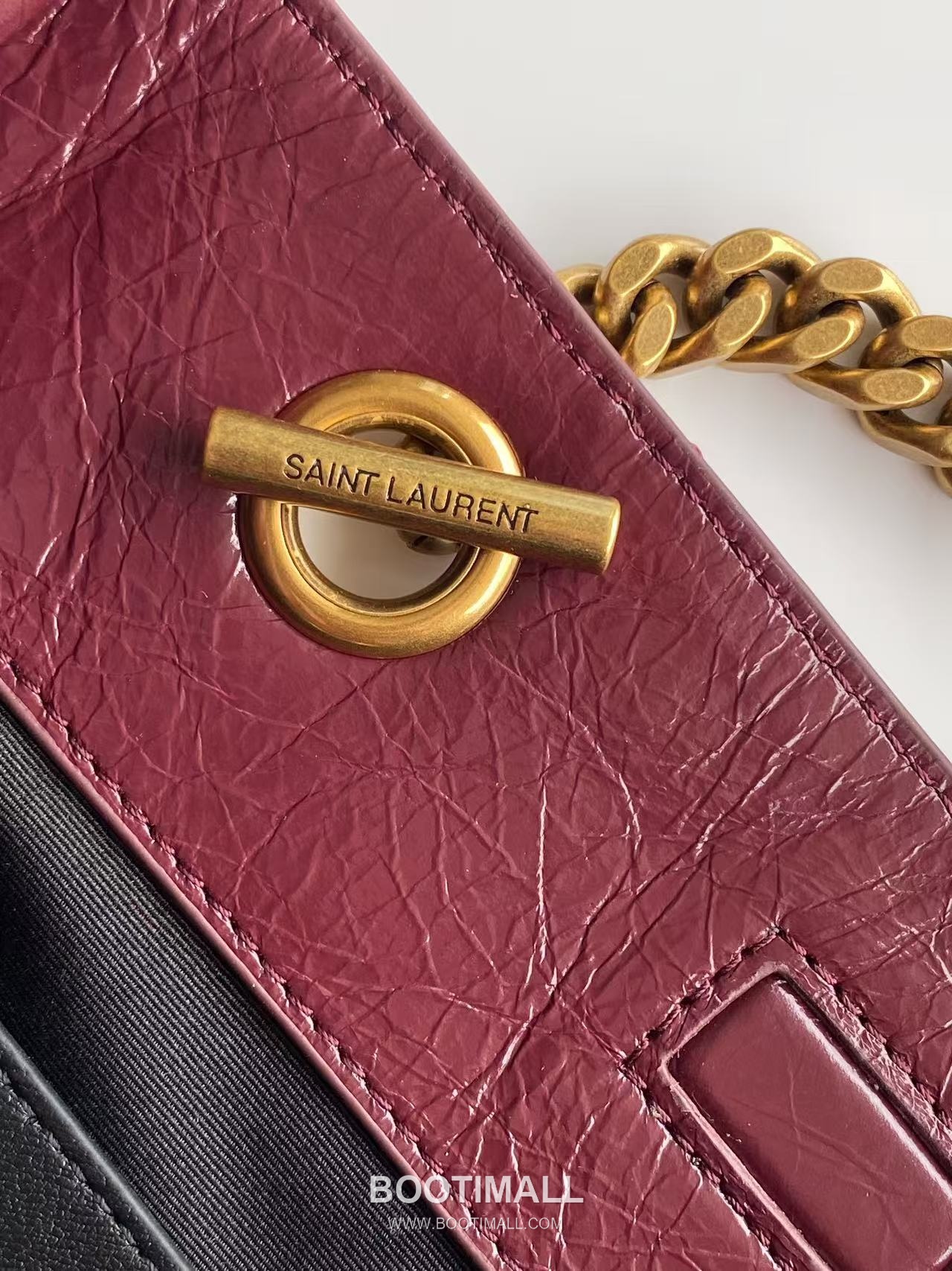 Saint Laurent Niki Small Shopping Bag Crinkled Oiled Leather 872680 생로랑 니키 스몰 쇼핑백 크링클 오일드 레더 25cm 7