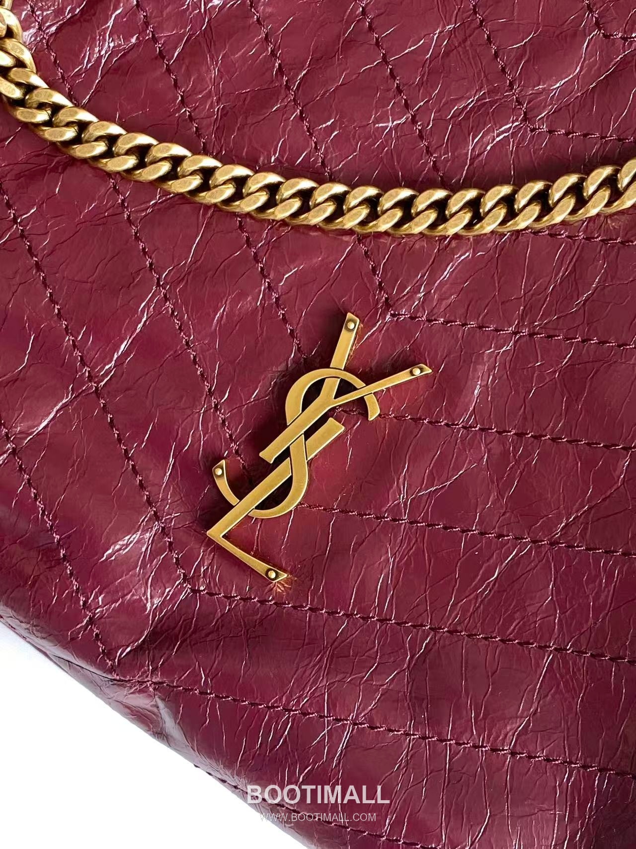 Saint Laurent Niki Large Shopping Bag Crinkled Oiled Leather 871151 생로랑 니키 라지 쇼핑백 크링클 오일드 레더 33cm 5