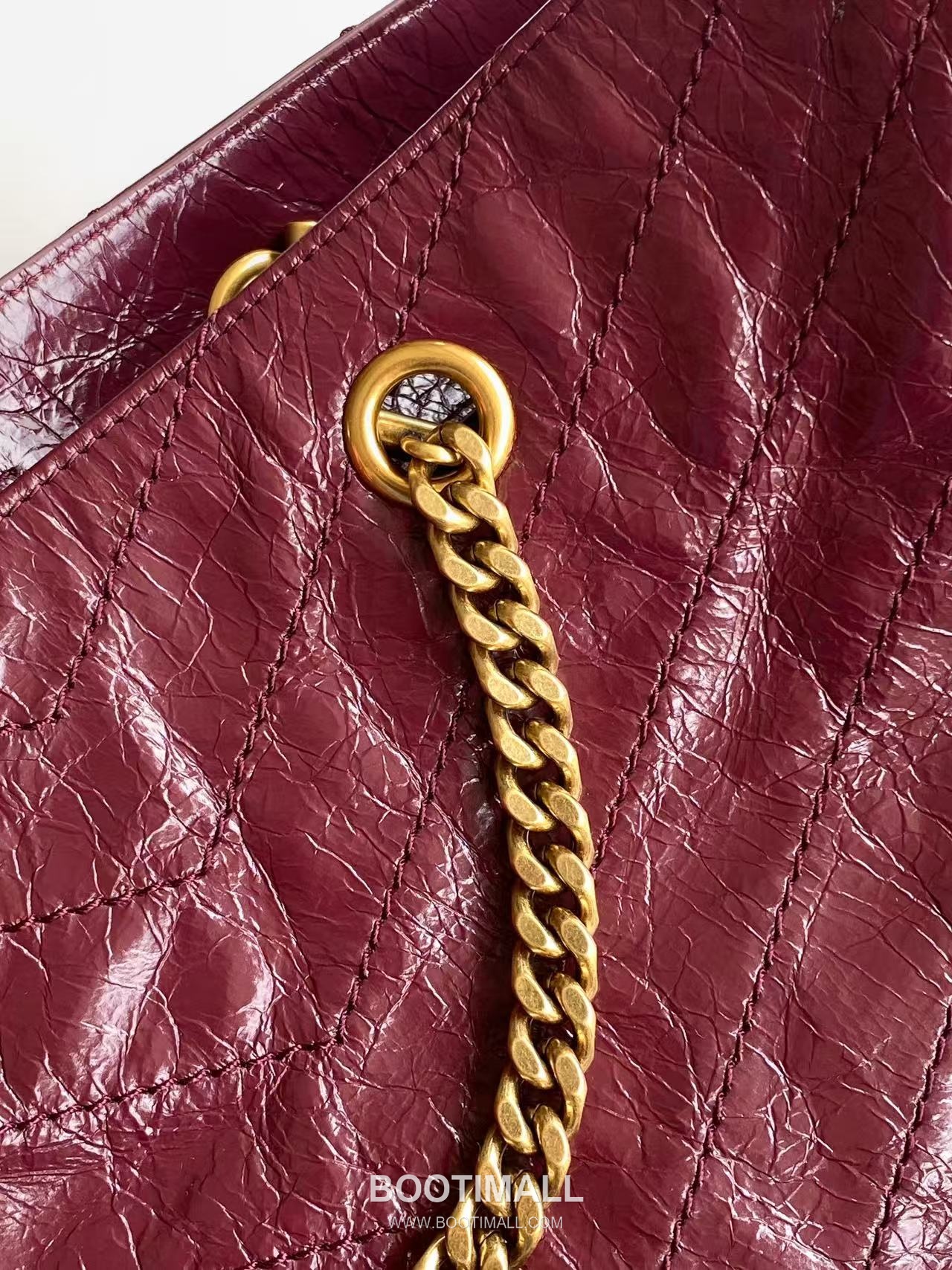 Saint Laurent Niki Large Shopping Bag Crinkled Oiled Leather 871151 생로랑 니키 라지 쇼핑백 크링클 오일드 레더 33cm 6