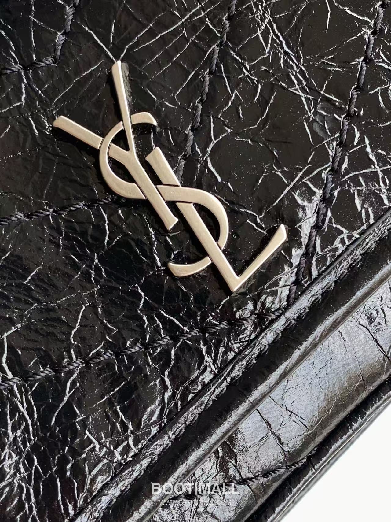 Saint Laurent Niki Small Chain Bag Crinkled Oiled Leather 846087 생로랑 니키 스몰 체인백 크링클 오일드 레더 18cm 6