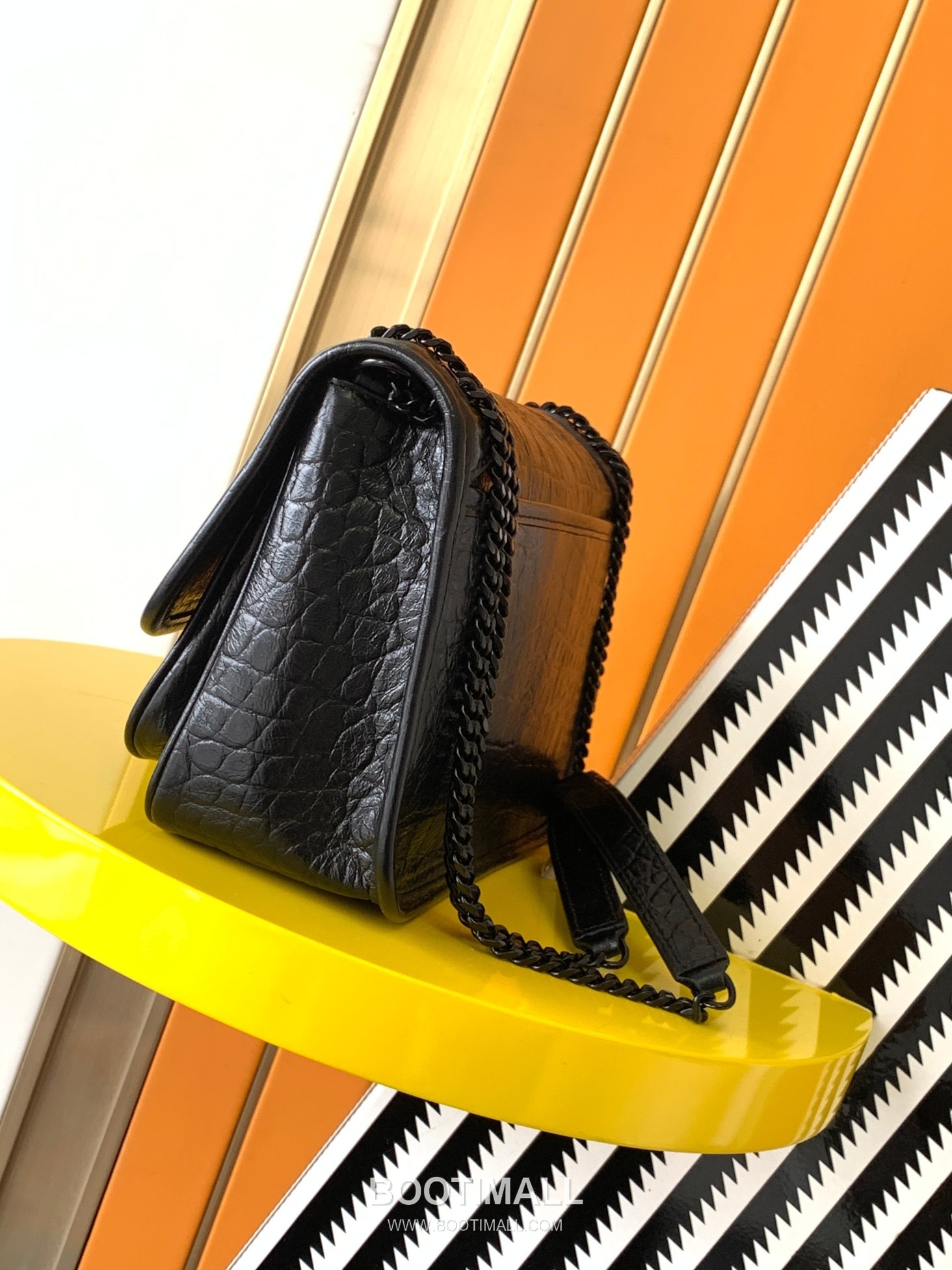 Saint Laurent Niki Baby 22 Bag Croc-Embossed Calfskin Leather 533037 루이비통 니키 베이비 22 크로크 엠보싱 카프스킨 가죽 22cm 2