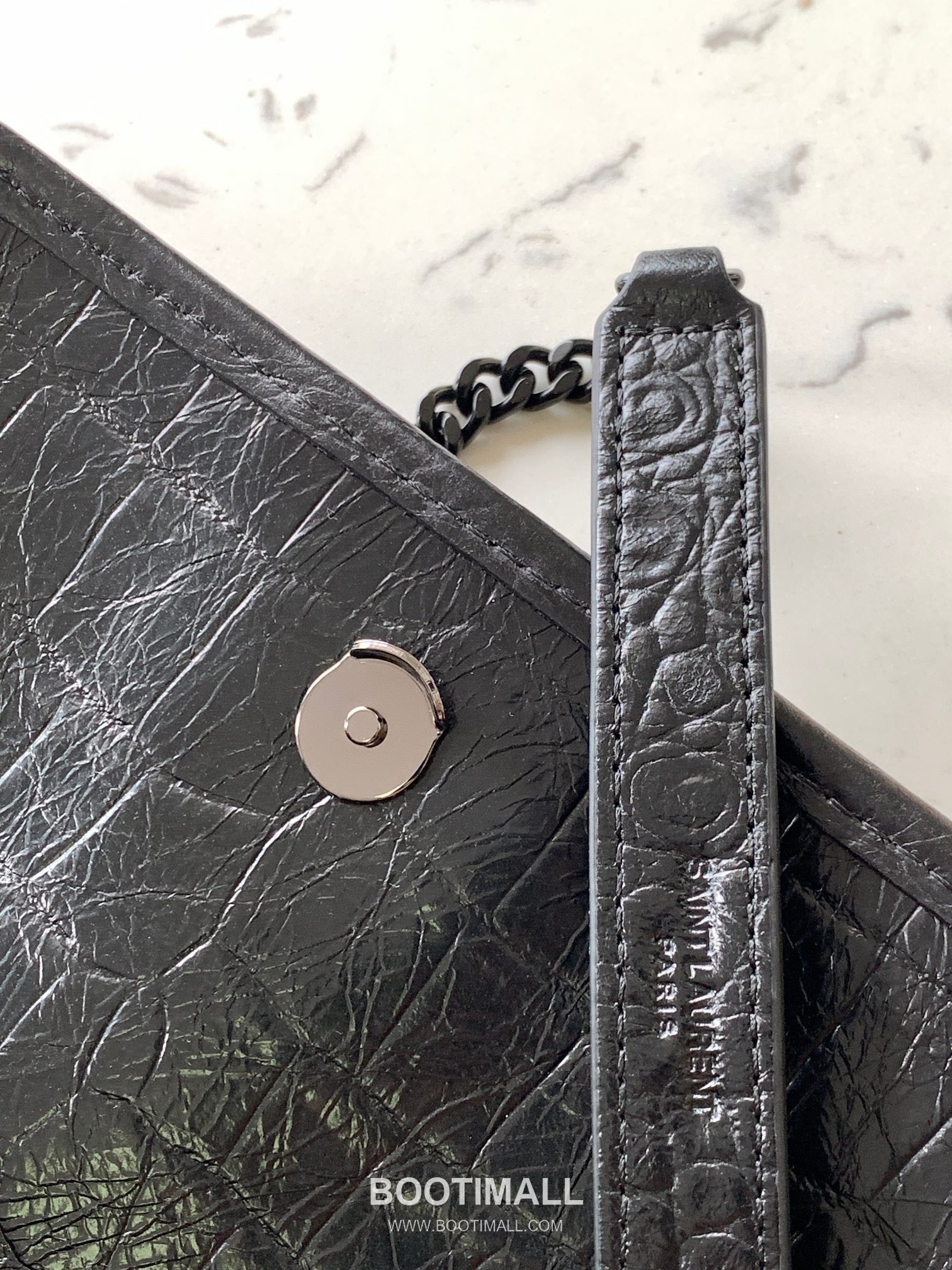 Saint Laurent Niki Baby 22 Bag Croc-Embossed Calfskin Leather 533037 루이비통 니키 베이비 22 크로크 엠보싱 카프스킨 가죽 22cm 6