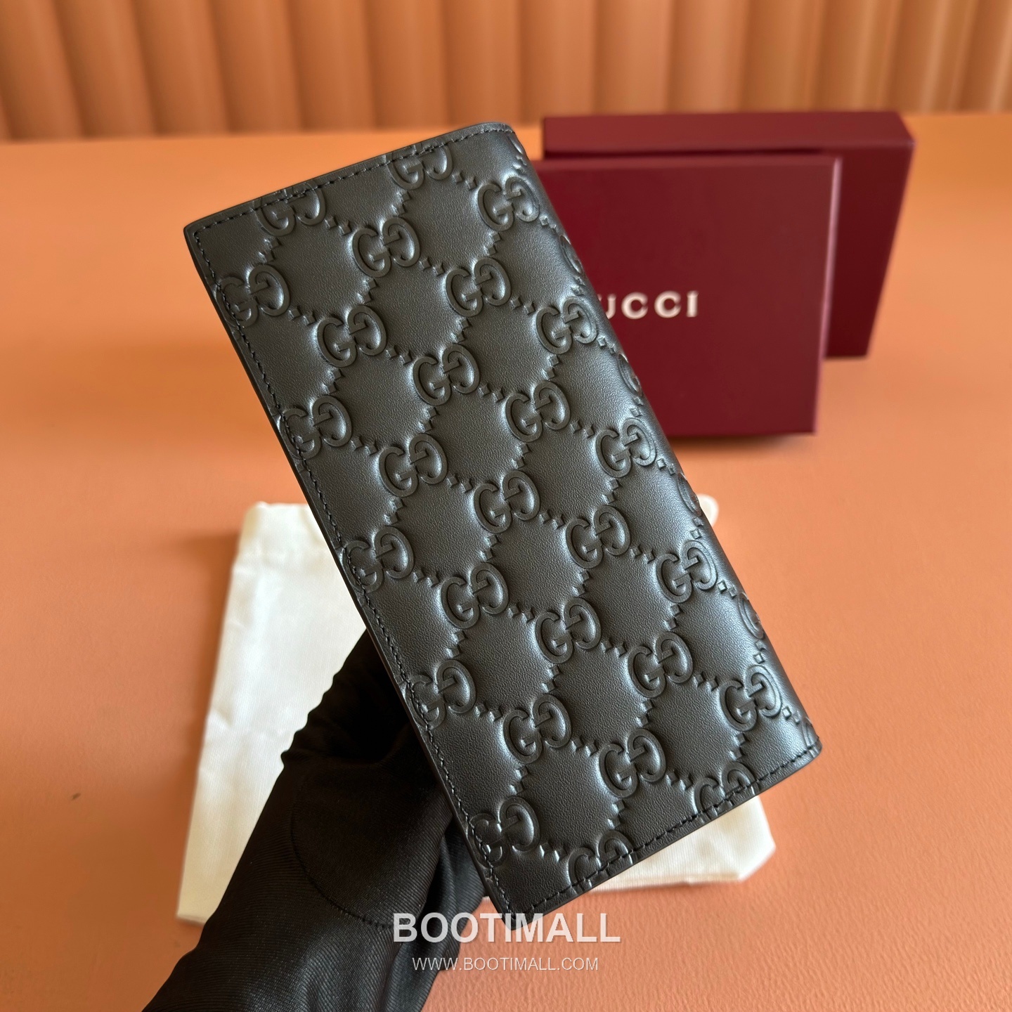 Gucci GG Emblem Long Wallet Embossed Calfskin Leather 850178 구찌 GG 엠블럼 장지갑 엠보싱 카프스킨 가죽 19cm 2
