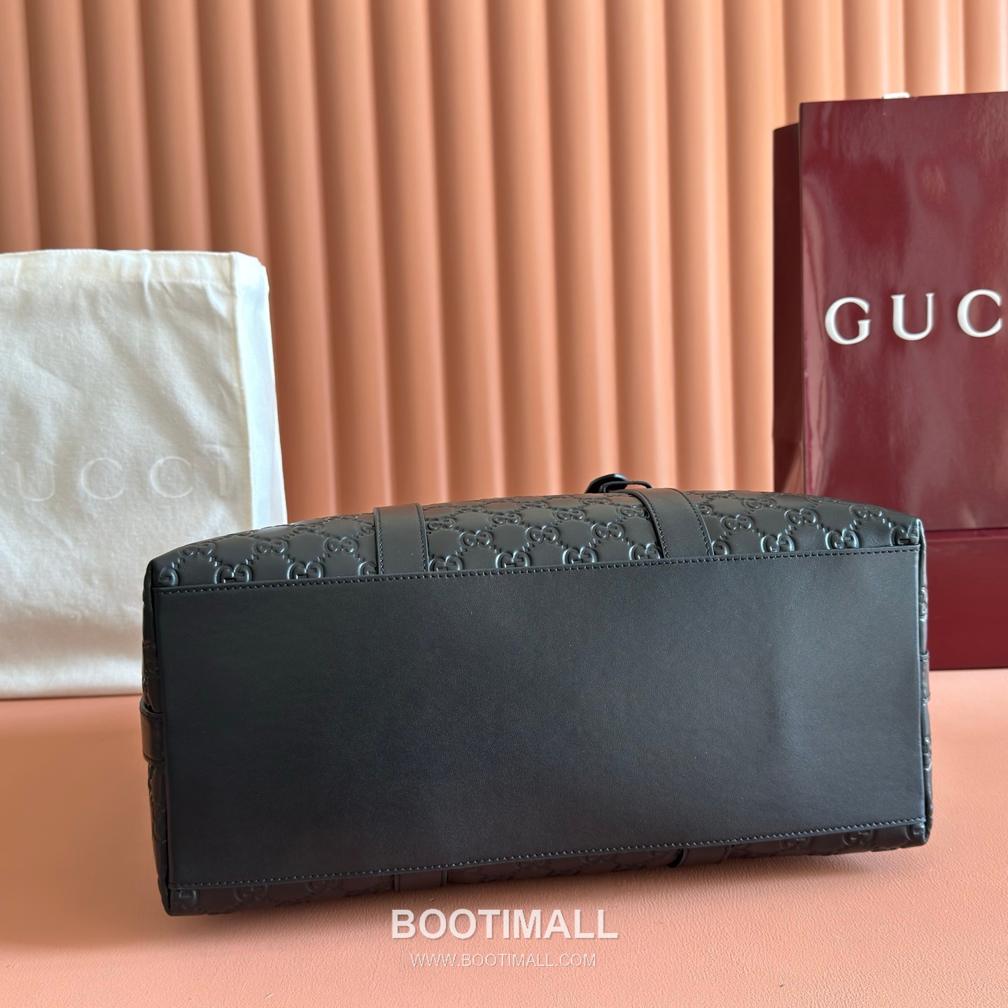 Gucci GG Emblem Tote Bag Embossed Smooth Calfskin Leather 850218 구찌 GG 엠블럼 토트백 엠보싱 스무스 카프스킨 가죽 38cm 4