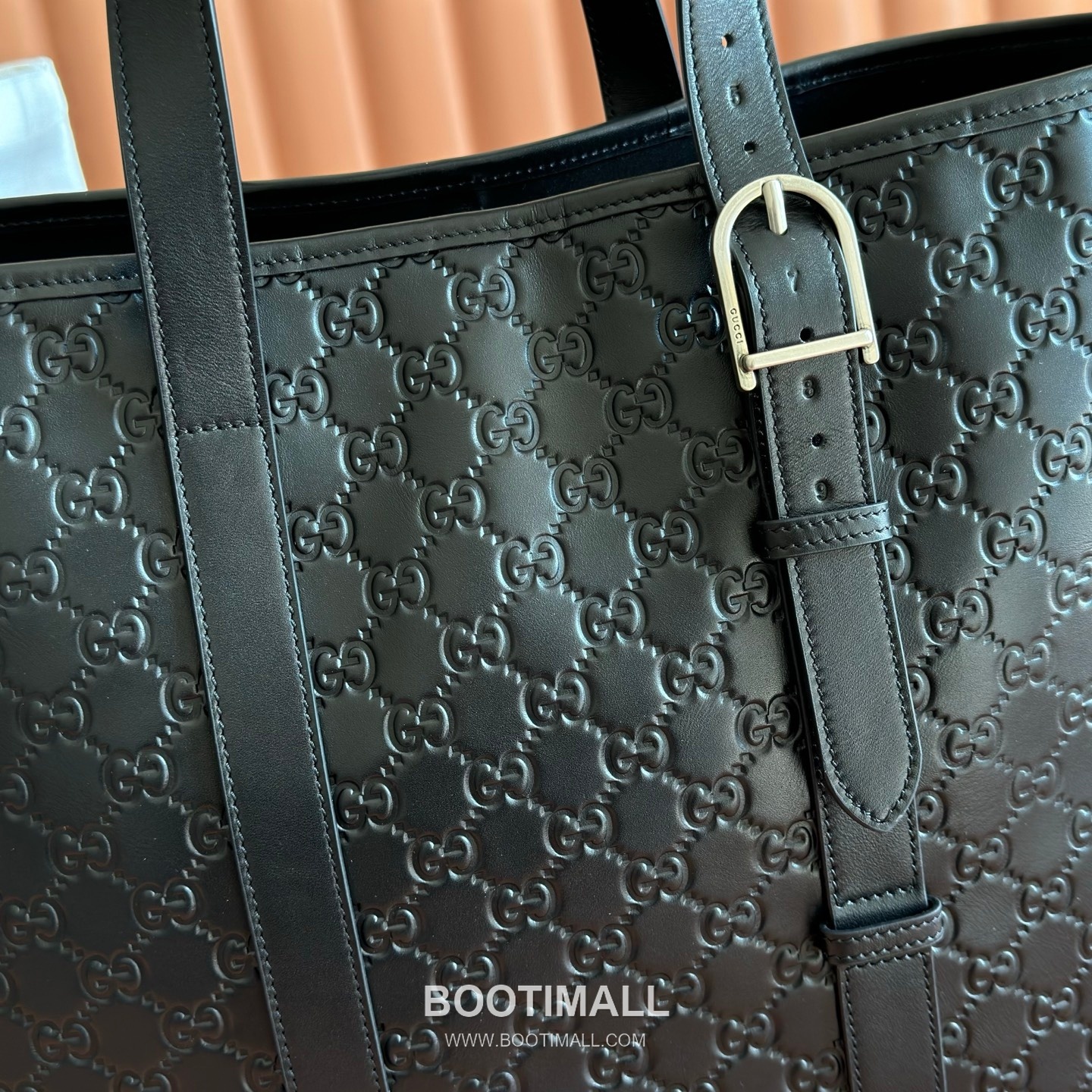 Gucci GG Emblem Tote Bag Embossed Smooth Calfskin Leather 850218 구찌 GG 엠블럼 토트백 엠보싱 스무스 카프스킨 가죽 38cm 5