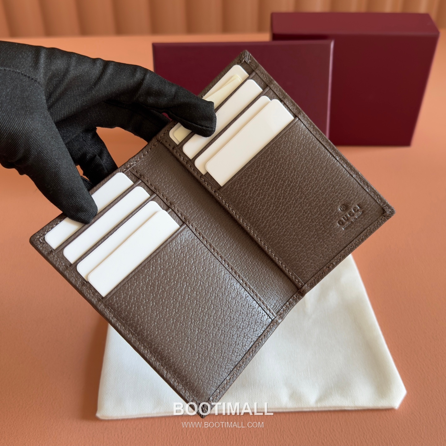 Gucci GG Marble Camouflage Long Card Holder Coated Canvas Leather Trim 834691 구찌 GG 마블 카모플라주 장지갑 카드홀더 코팅 캔버스 가죽 트리밍 12cm 5