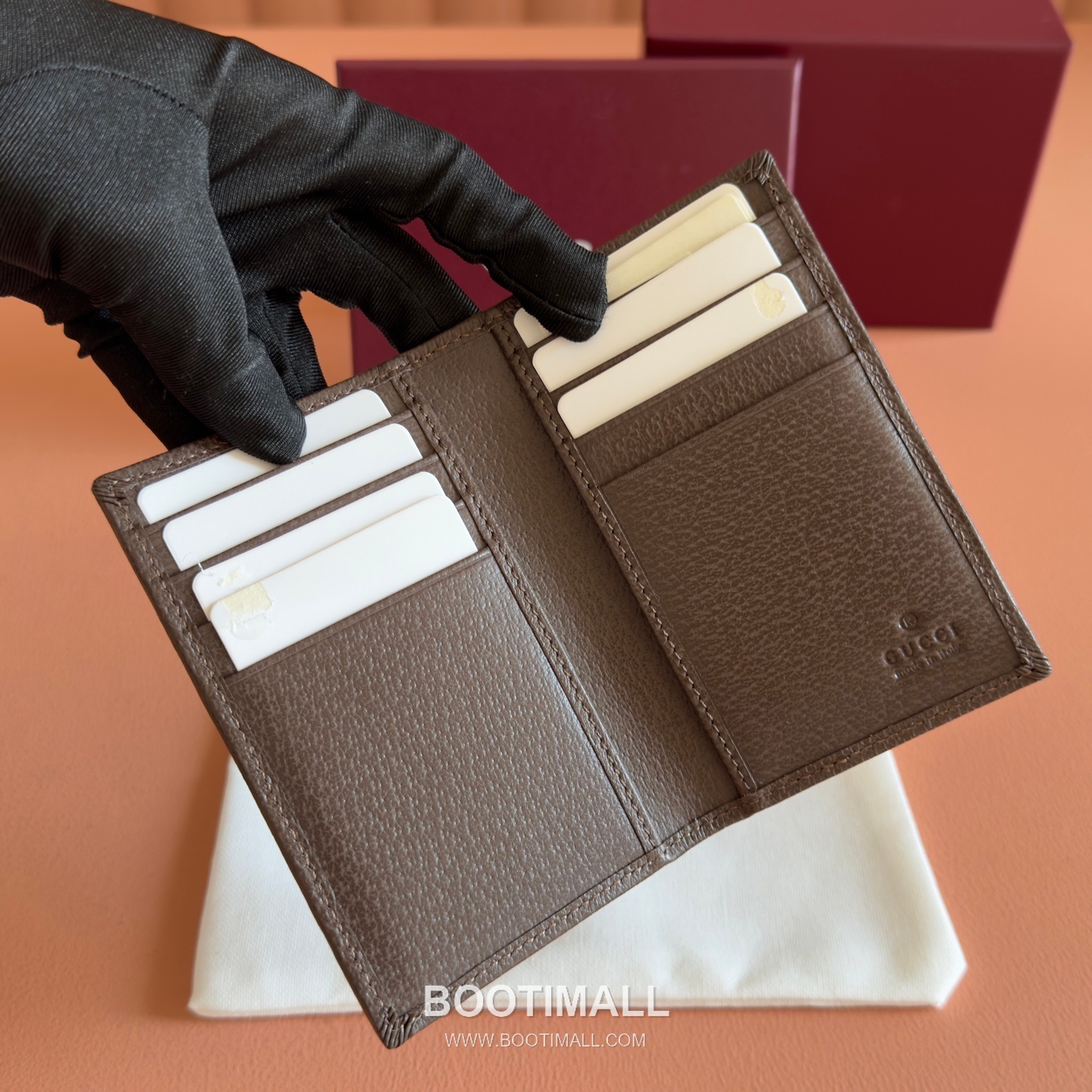 Gucci GG Marble Camouflage Long Card Holder Coated Canvas Leather Trim 834691 구찌 GG 마블 카모플라주 장지갑 카드홀더 코팅 캔버스 가죽 트리밍 12cm 5