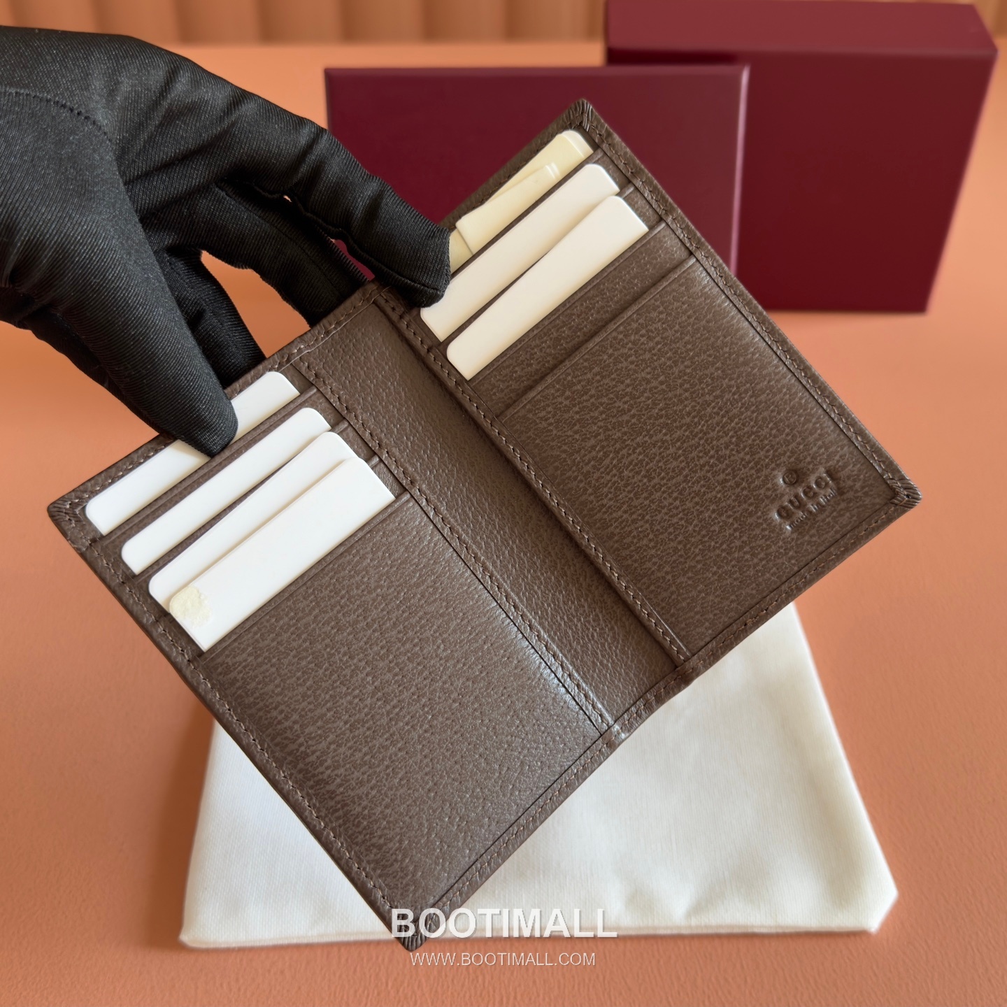 Gucci GG Marble Camouflage Long Card Holder Coated Canvas Leather Trim 834691 구찌 GG 마블 카모플라주 장지갑 카드홀더 코팅 캔버스 가죽 트리밍 12cm 5