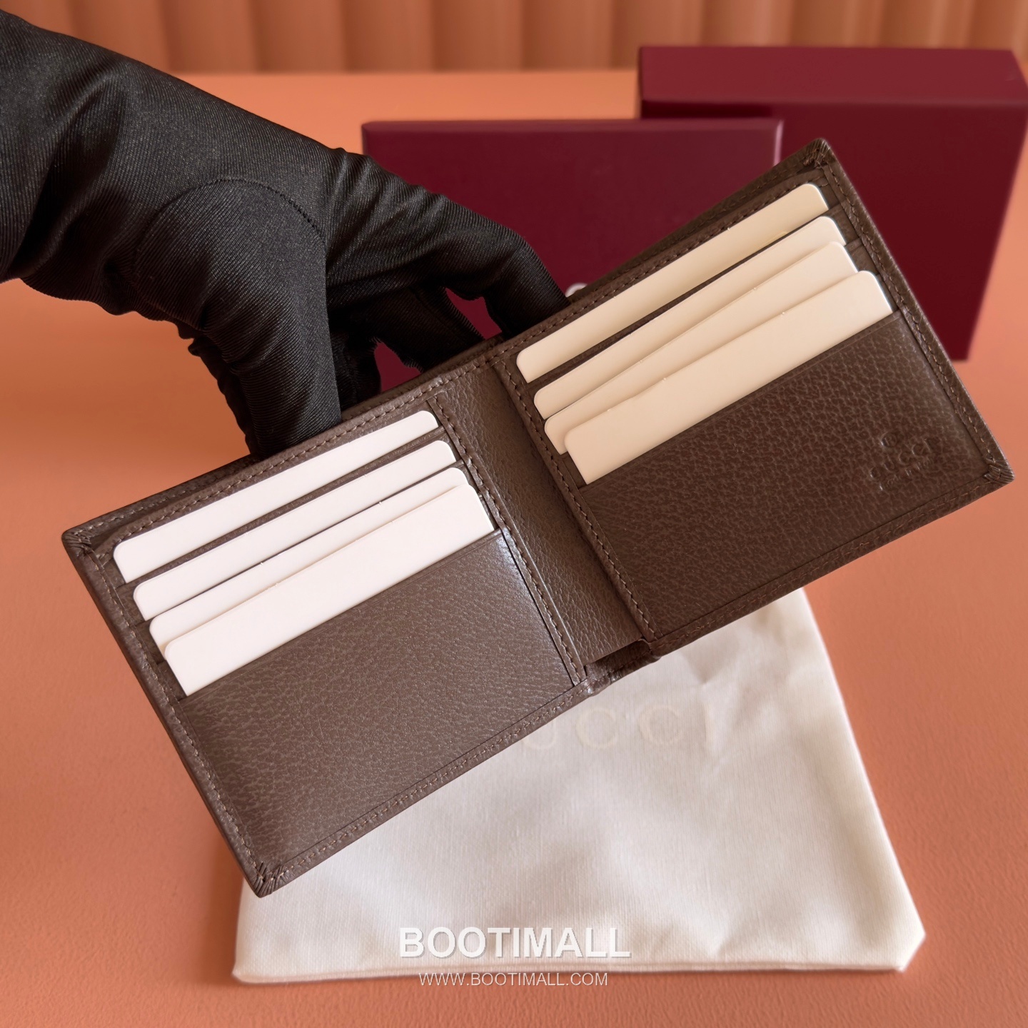 Gucci GG Marble Camouflage Bi-Fold Wallet Coated Canvas Leather Trim 834271 구찌 GG 마블 카모플라주 반지갑 코팅 캔버스 가죽 트리밍 11cm 6