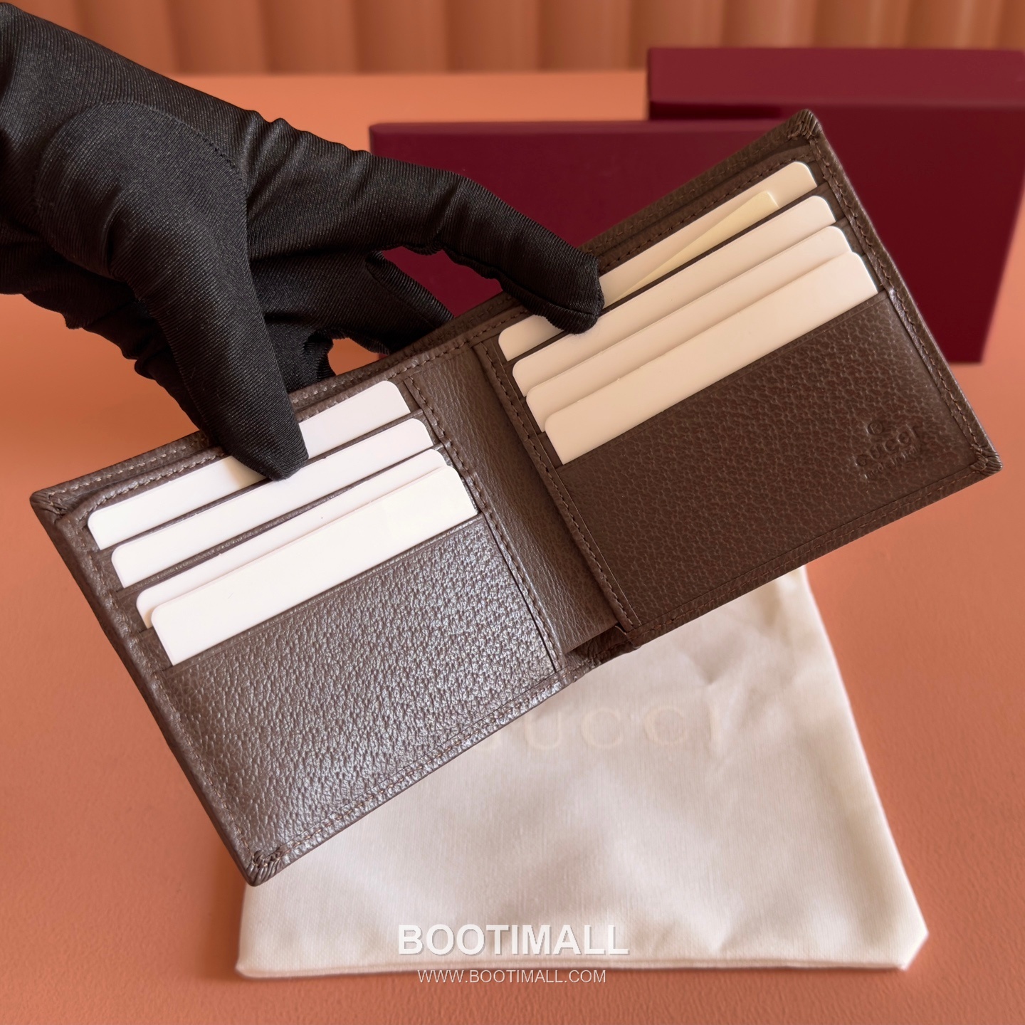 Gucci GG Marble Camouflage Bi-Fold Wallet Coated Canvas Leather Trim 834271 구찌 GG 마블 카모플라주 반지갑 코팅 캔버스 가죽 트리밍 11cm 6