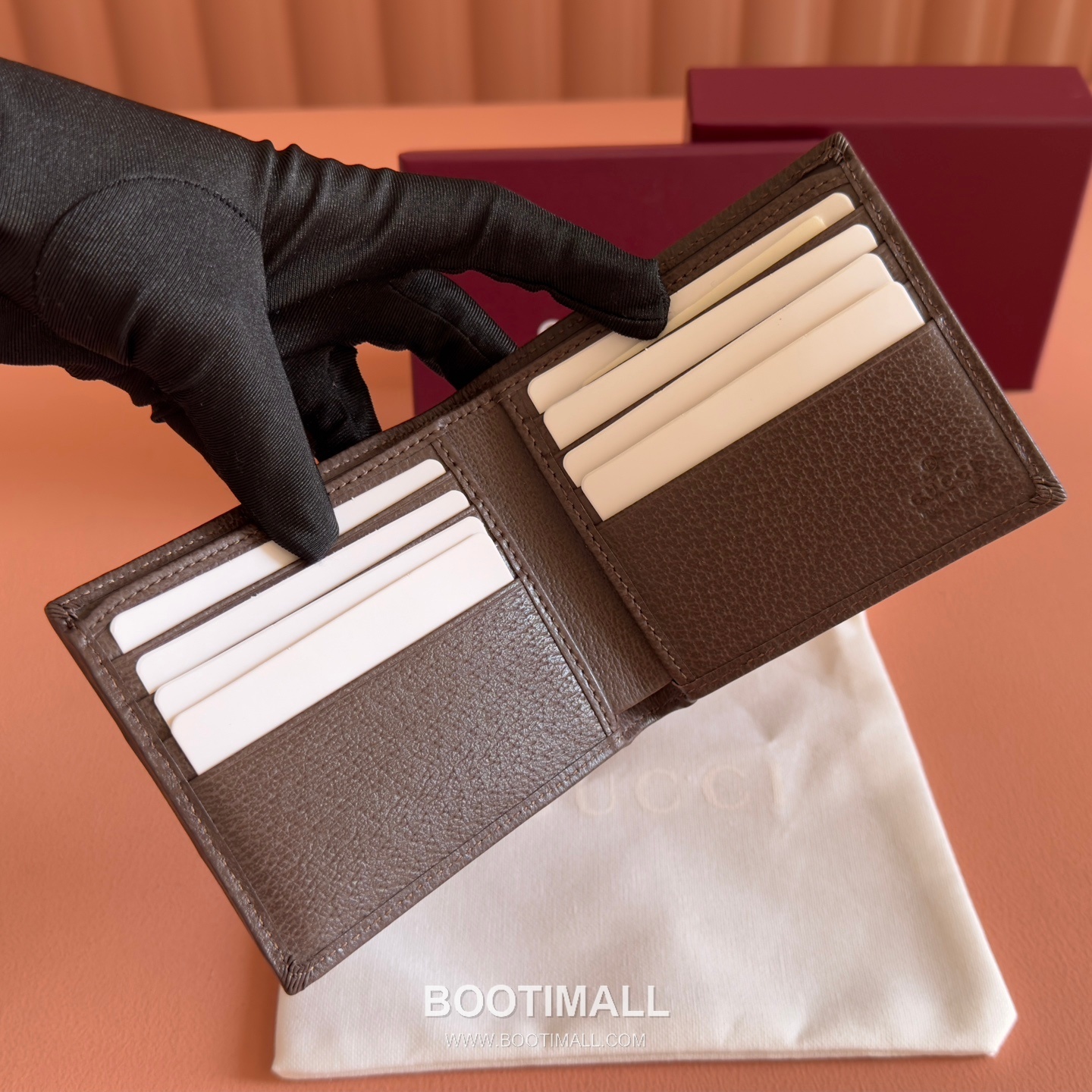 Gucci GG Marble Camouflage Bi-Fold Wallet Coated Canvas Leather Trim 834271 구찌 GG 마블 카모플라주 반지갑 코팅 캔버스 가죽 트리밍 11cm 6