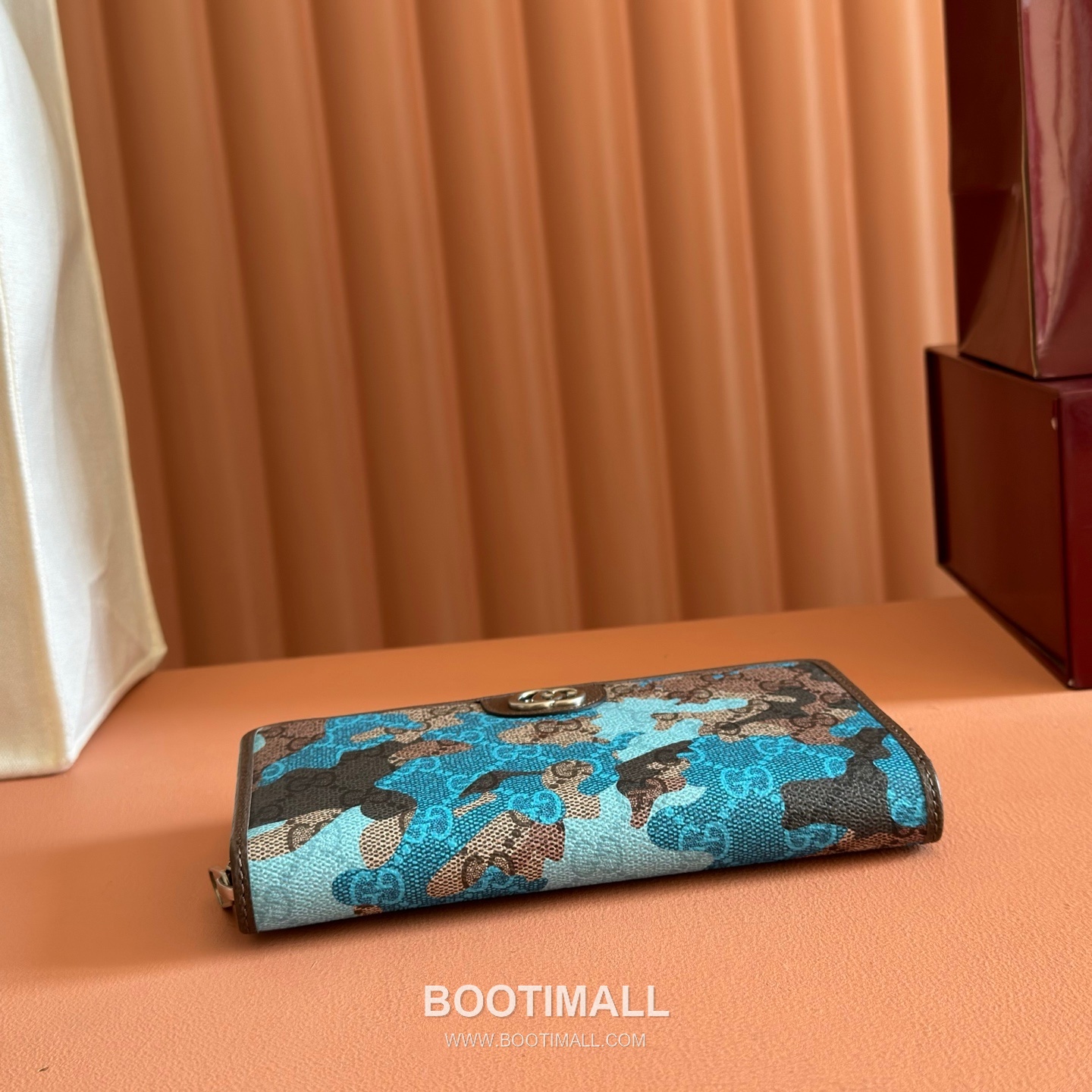 Gucci GG Marble Camouflage Zip Around Wallet Coated Canvas Leather Trim 834694 구찌 GG 마블 카모플라주 지퍼 장지갑 코팅 캔버스 가죽 트리밍 19cm 4