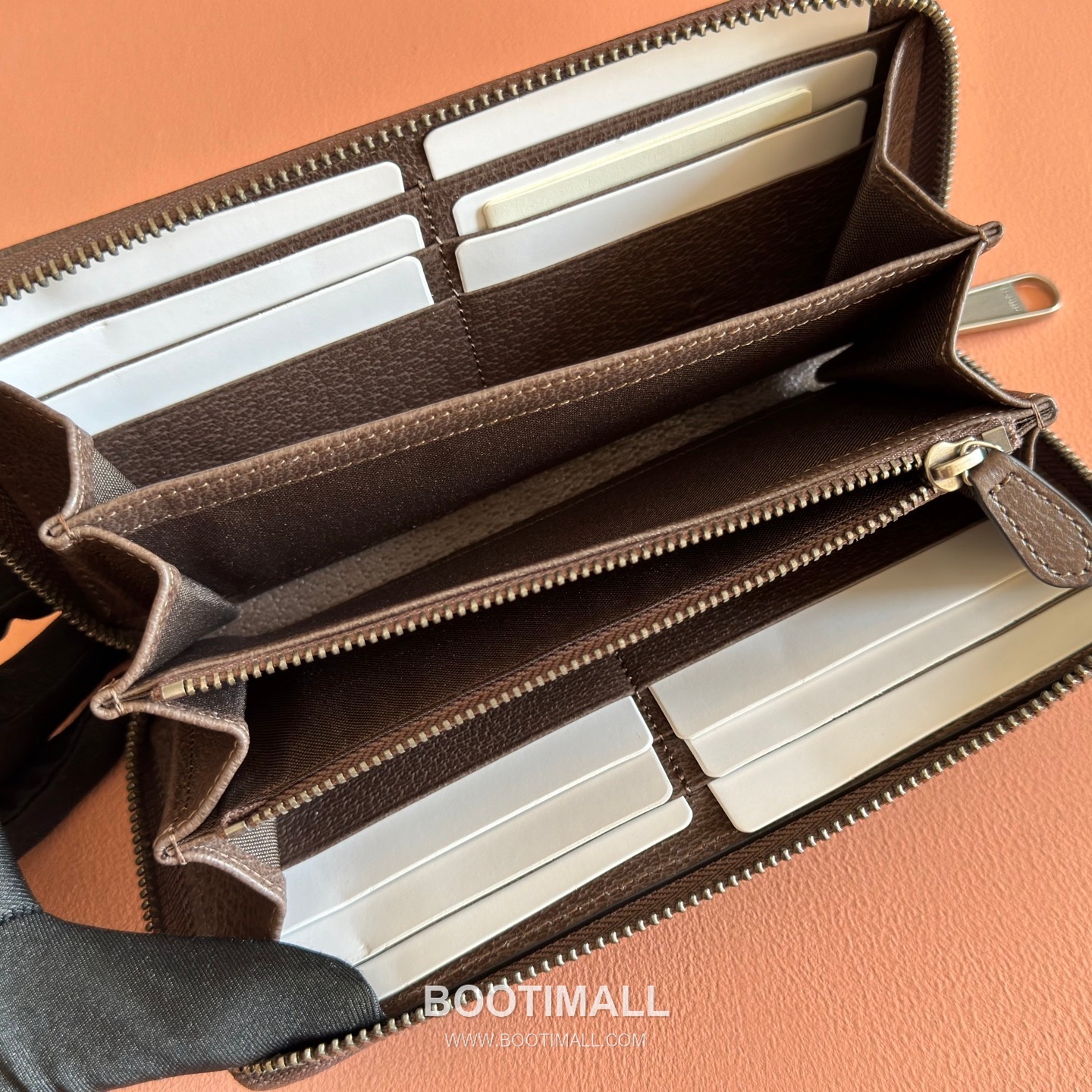 Gucci GG Marble Camouflage Zip Around Wallet Coated Canvas Leather Trim 834694 구찌 GG 마블 카모플라주 지퍼 장지갑 코팅 캔버스 가죽 트리밍 19cm 9