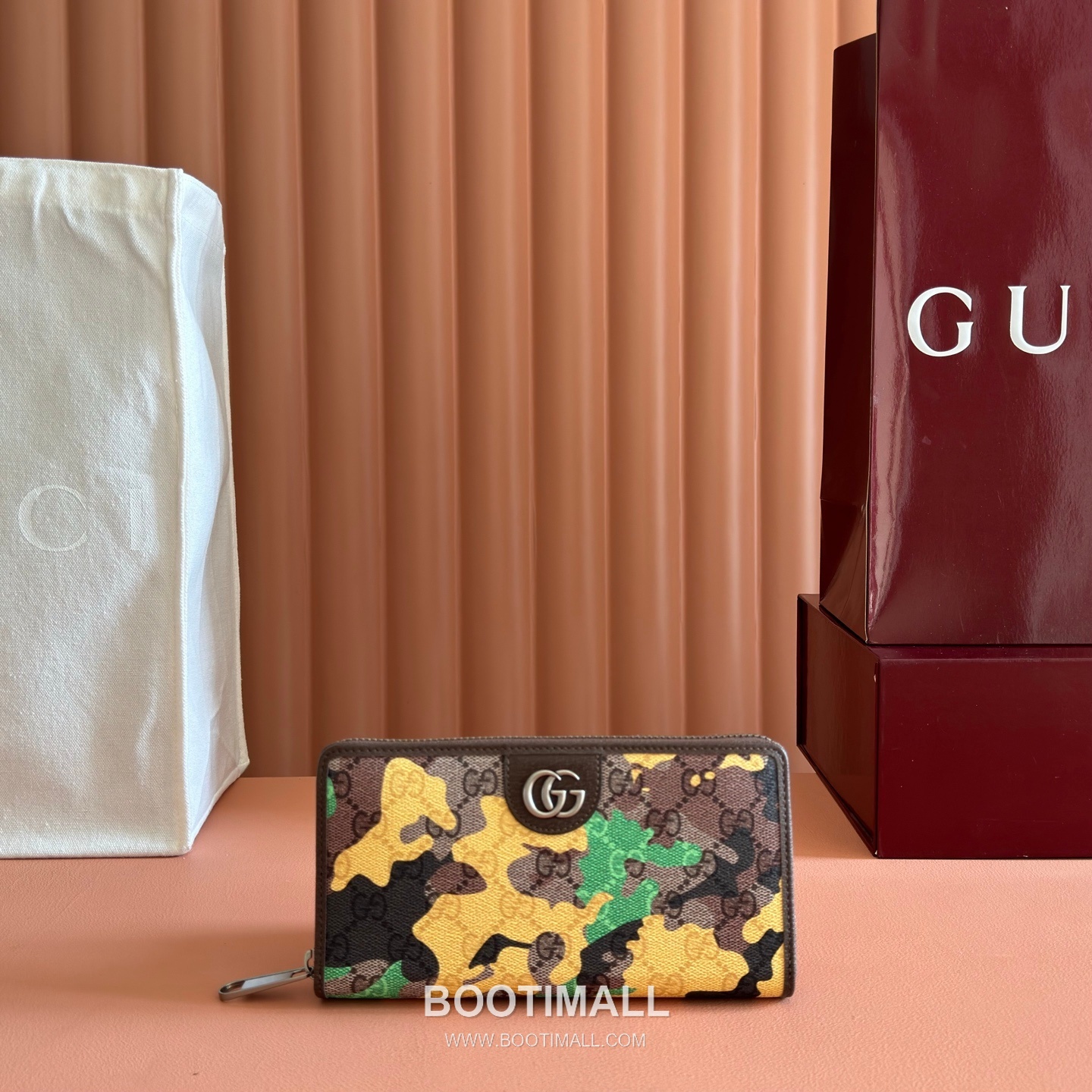 Gucci GG Marble Camouflage Zip Around Wallet Coated Canvas Leather Trim 834694 구찌 GG 마블 카모플라주 지퍼 장지갑 코팅 캔버스 가죽 트리밍 19cm 1