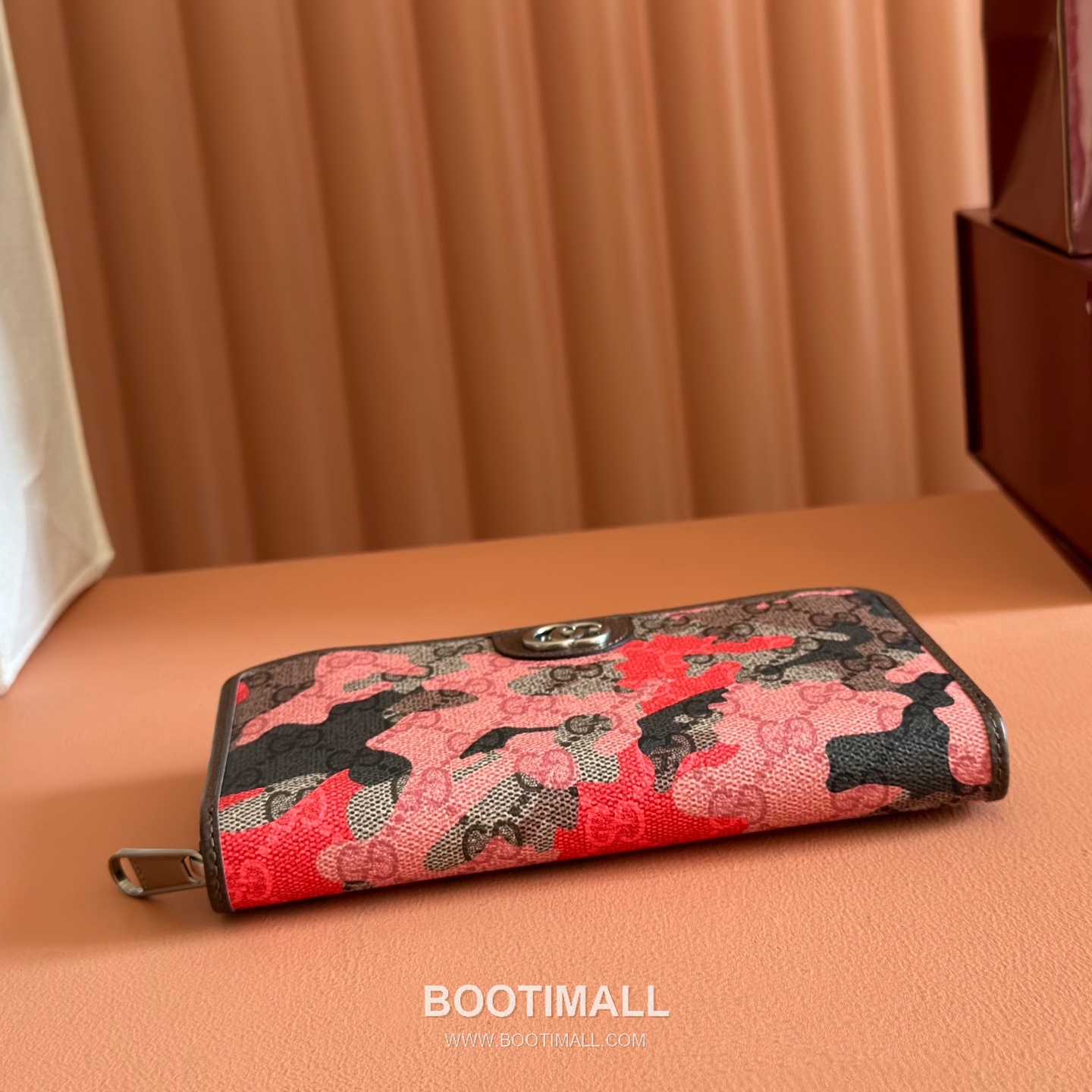 Gucci GG Marble Camouflage Zip Around Wallet Coated Canvas Leather Trim 834694 구찌 GG 마블 카모플라주 지퍼 장지갑 코팅 캔버스 가죽 트리밍 19cm 4