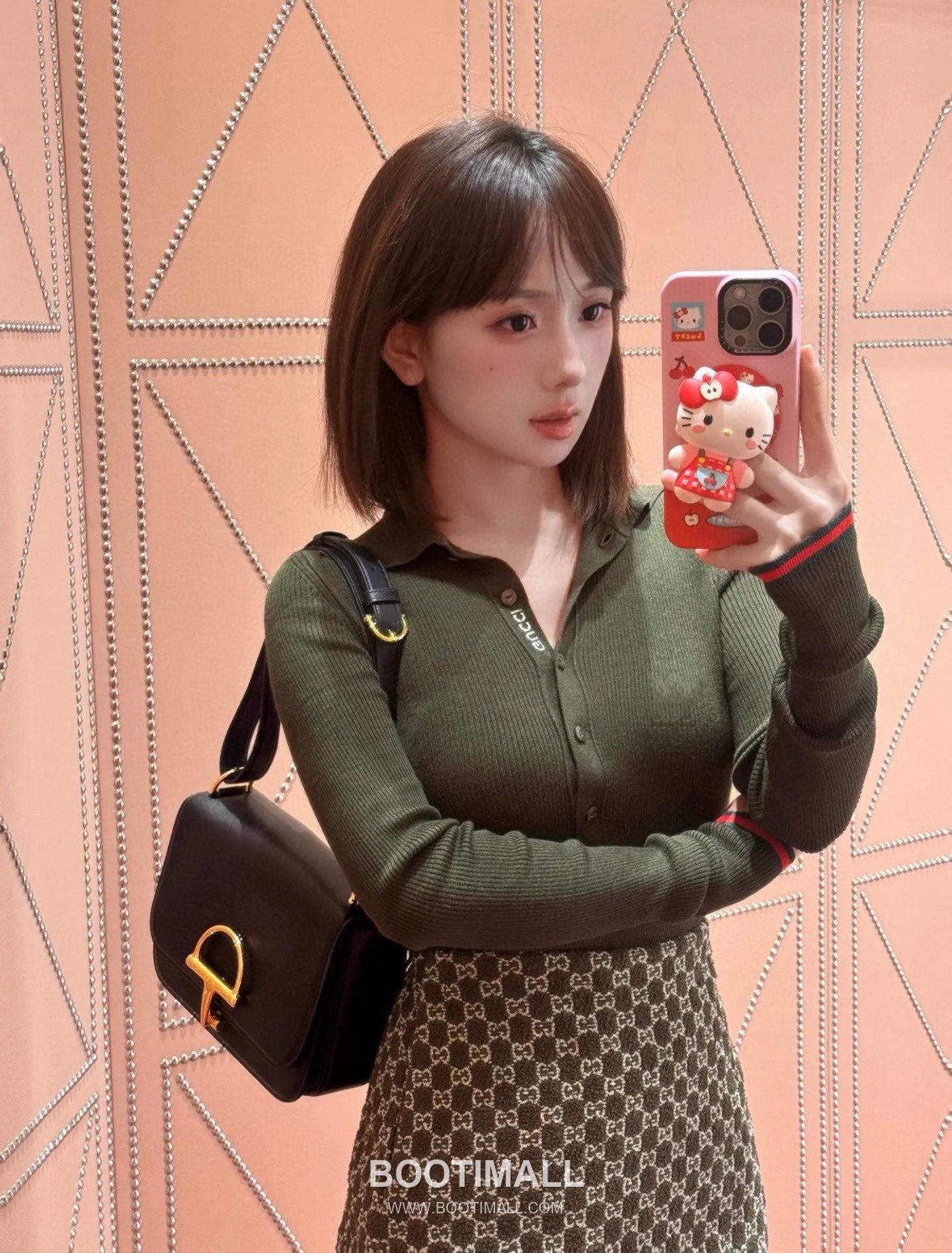 Gucci Siena Small Horsebit 846705 Smooth Leather Black Shoulder Bag 구찌 시에나 스몰 홀스빗 846705 스무스 레더 블랙 숄더백 22.5cm 2