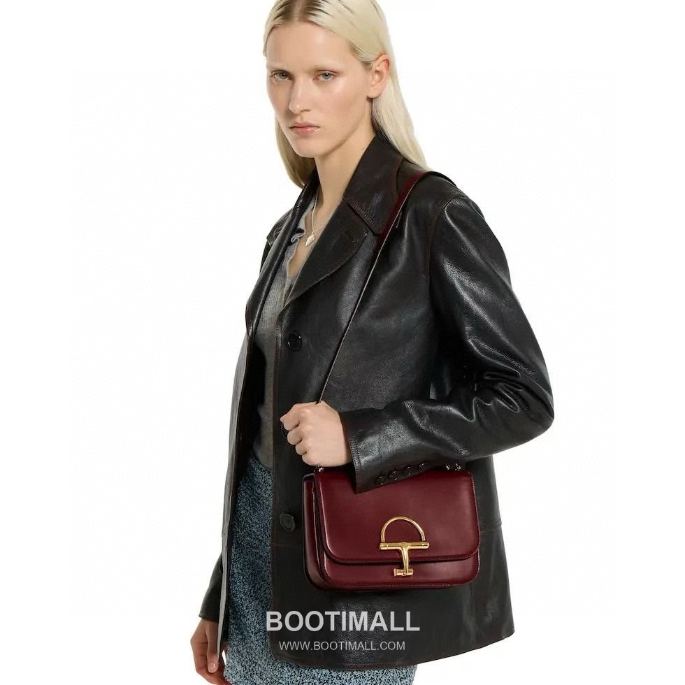 Gucci Siena Small Horsebit 846705 Smooth Leather Black Shoulder Bag 구찌 시에나 스몰 홀스빗 846705 스무스 레더 블랙 숄더백 22.5cm 6